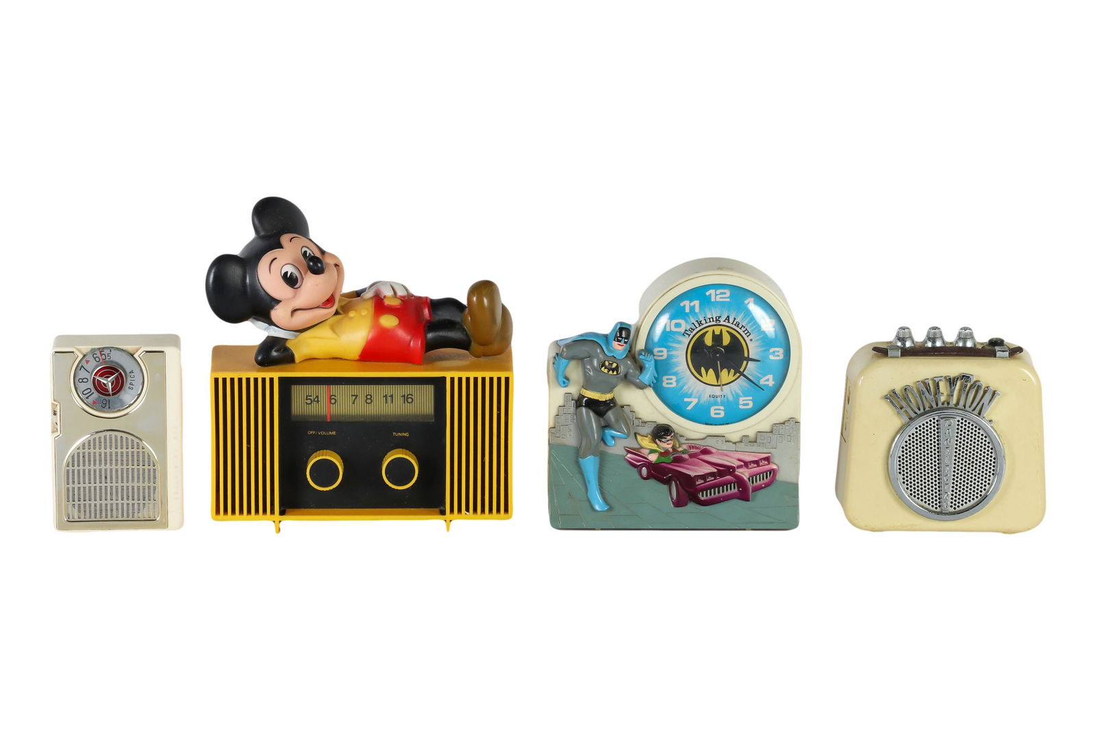 Mickey Mouse Radio Batman Clock Radio 4pc LOT (1 of 5)
