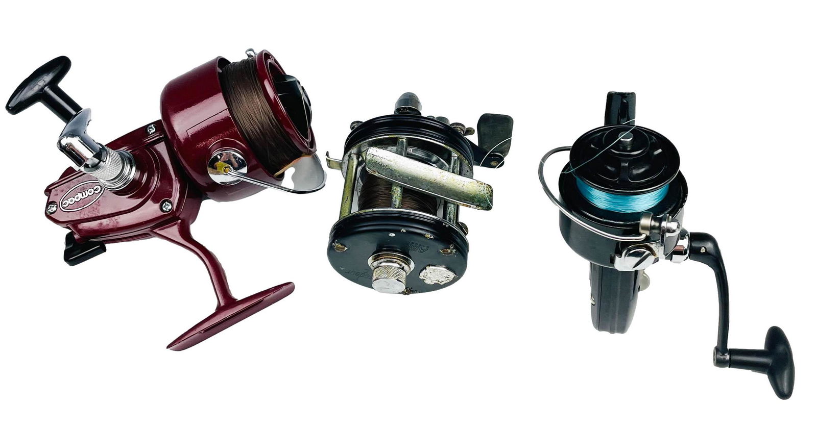 Vintage Fishing Saltwater & Fresh Reels 3pc LOT (1 of 4)