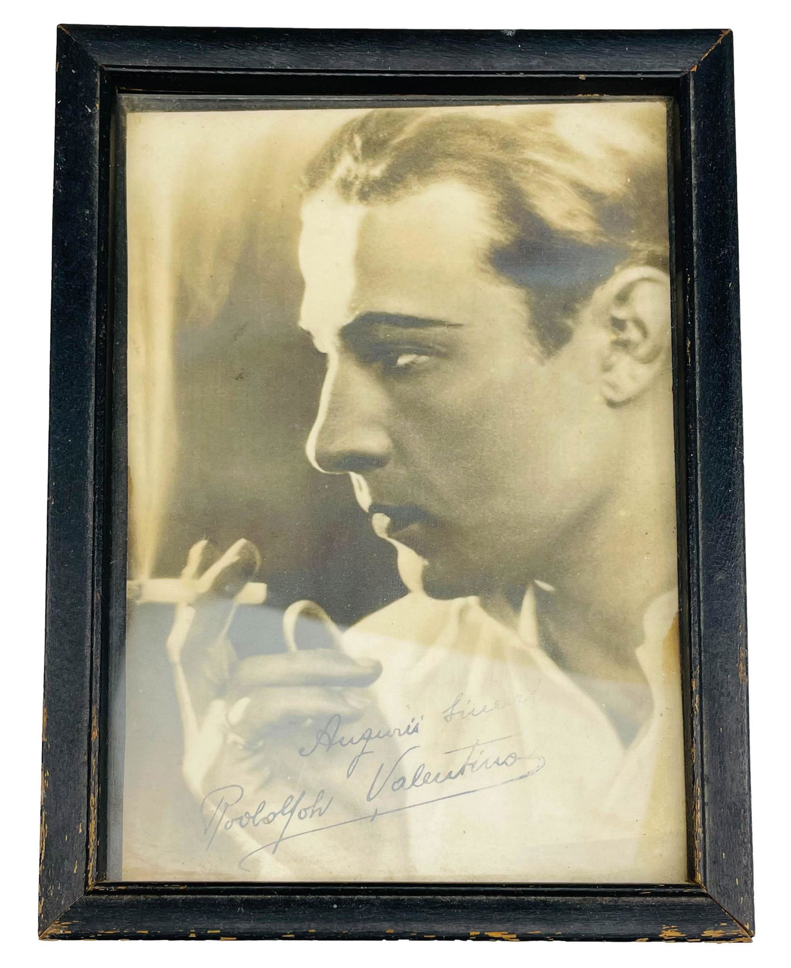 Rudolf Valentino Italian Actor Autographed Photo (1 of 3)