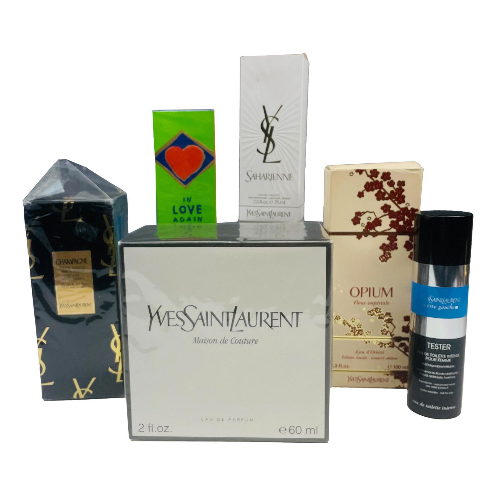 Yves Saint Laurent 6pc Designer Perfume ESTATE LOT (1 of 6)