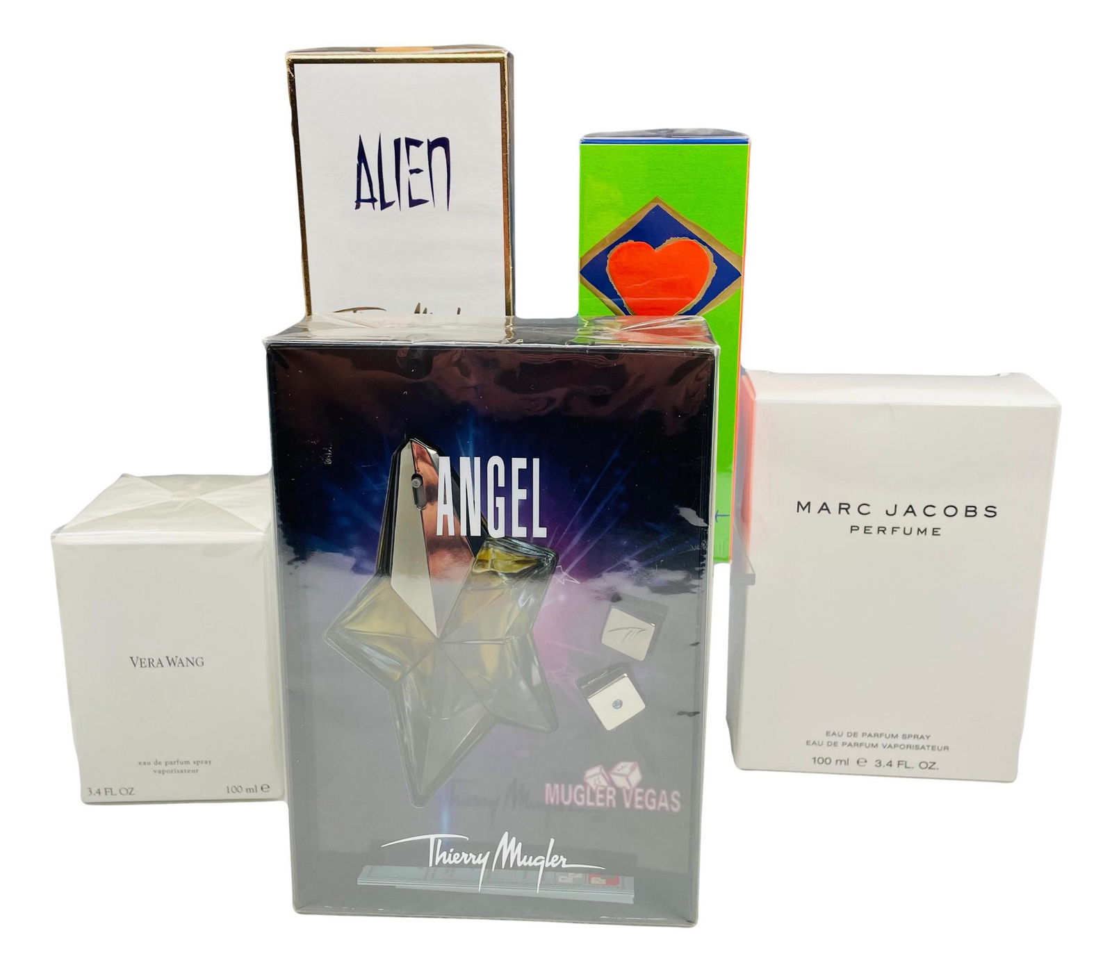 Wang Jacobs Mugler Laurent Perfume 5pc ESTATE LOT (1 of 6)