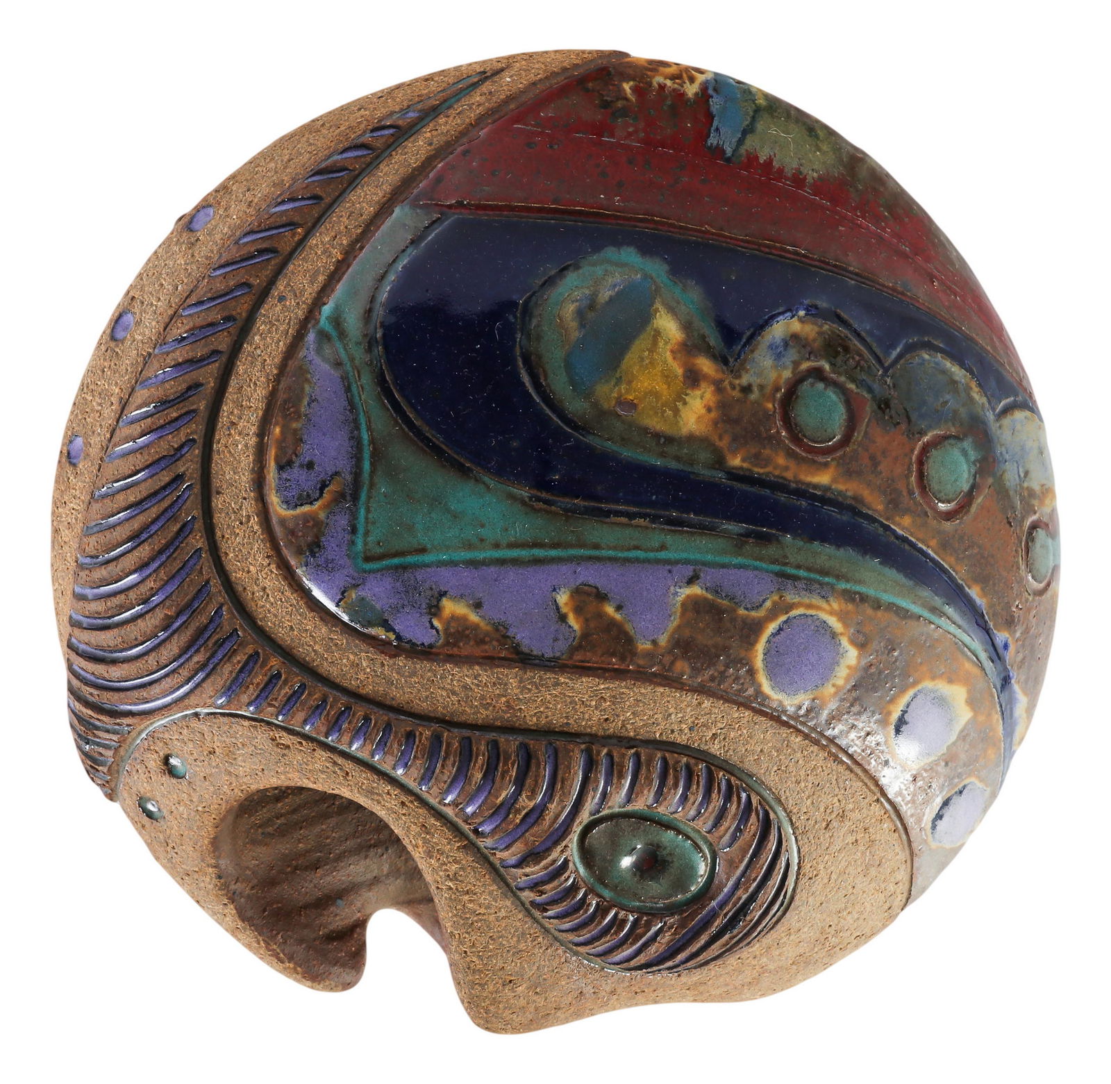 Ken Pick Studio Stoneware Art Pottery Vase SIGNED (1 of 5)