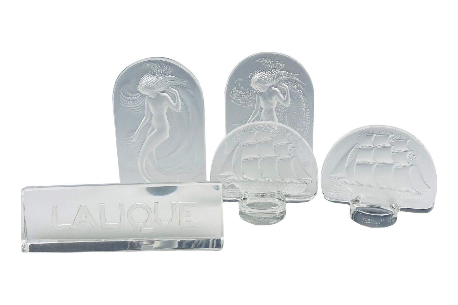 Lalique Crystal Paperweights Advertising Sign LOT (1 of 7)