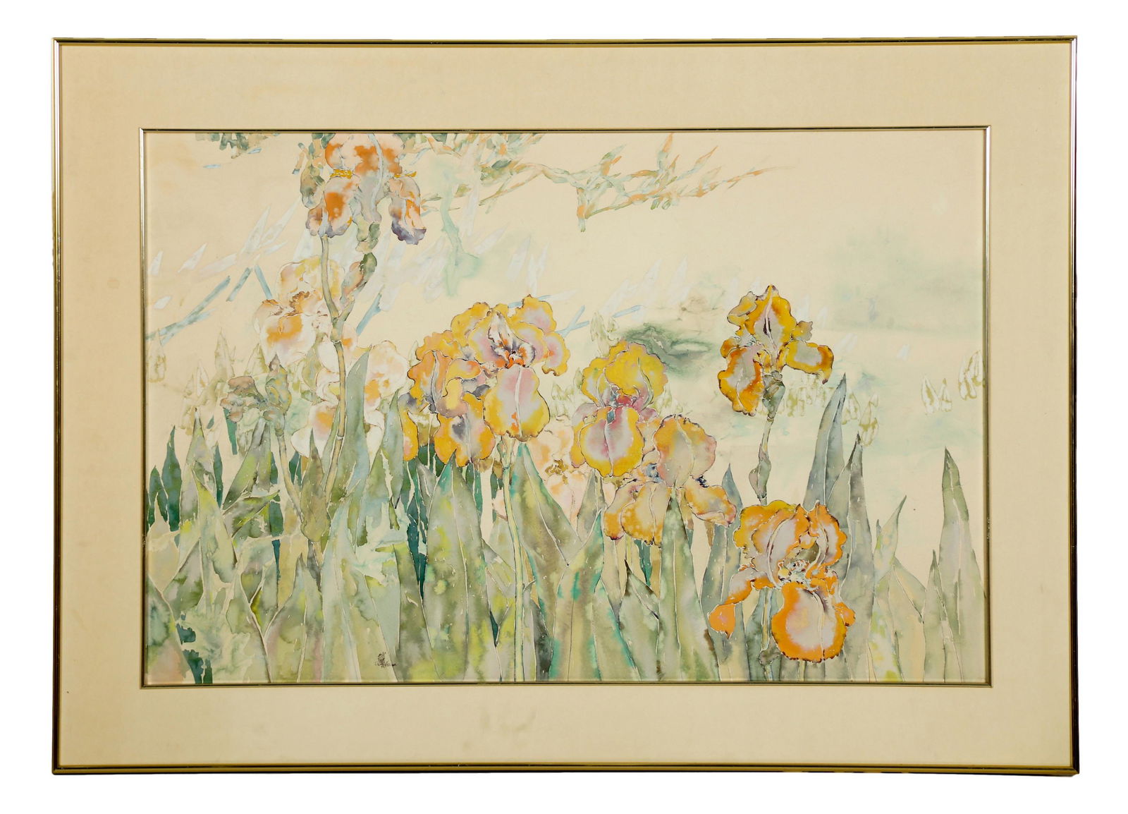 Peter Hsu 1931-2016 Flower Watercolor Painting (1 of 4)