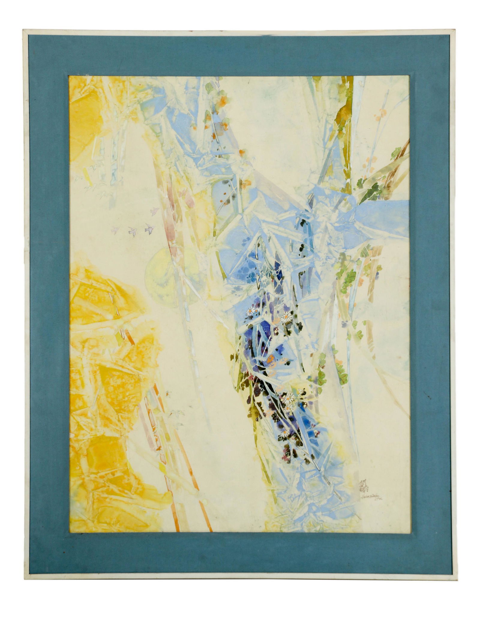 Peter Hsu 1931-2016 Floral Watercolor Painting (1 of 4)