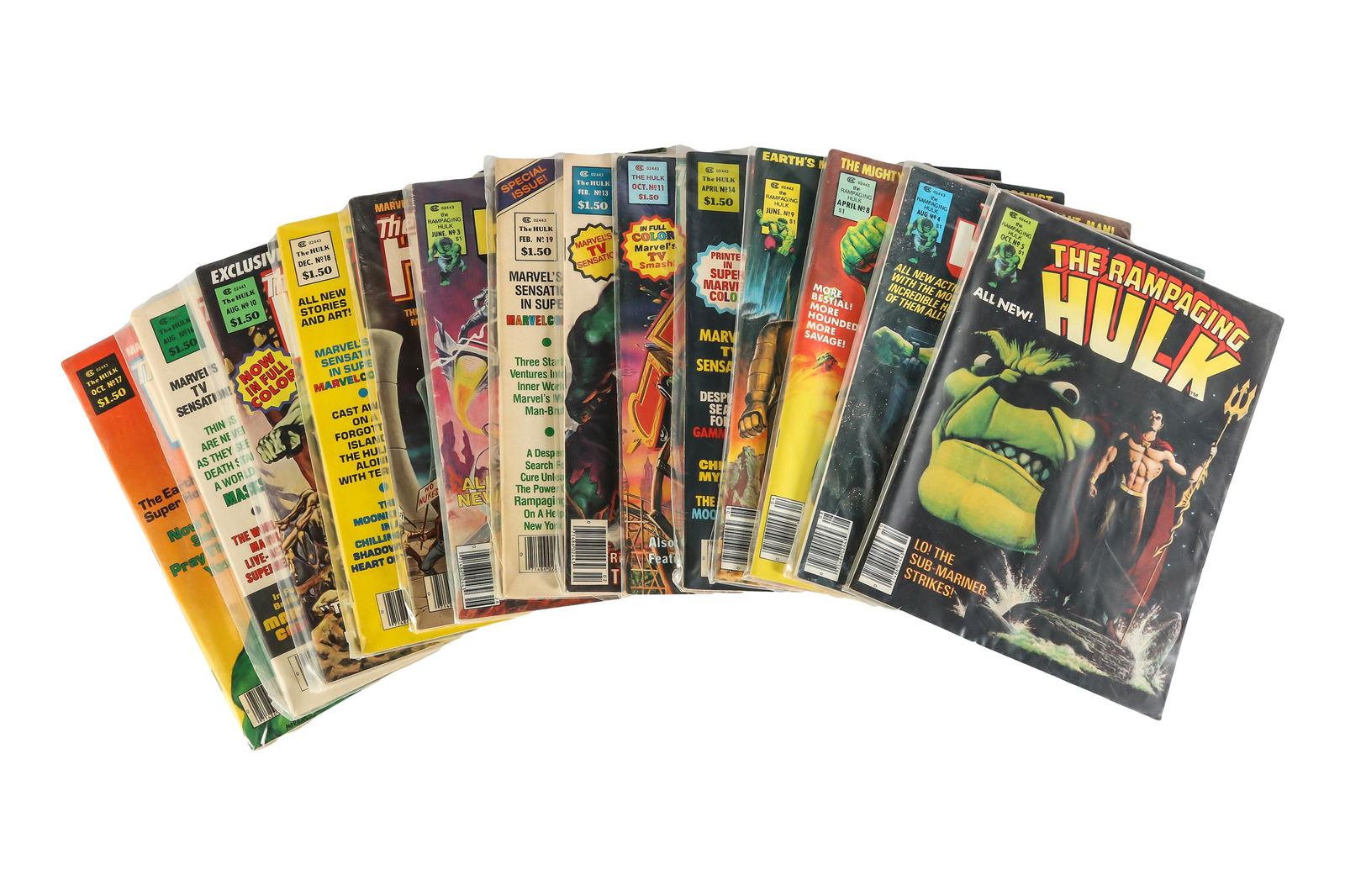 The Rampaging Hulk Marvel Comic Books 14pc LOT (1 of 5)