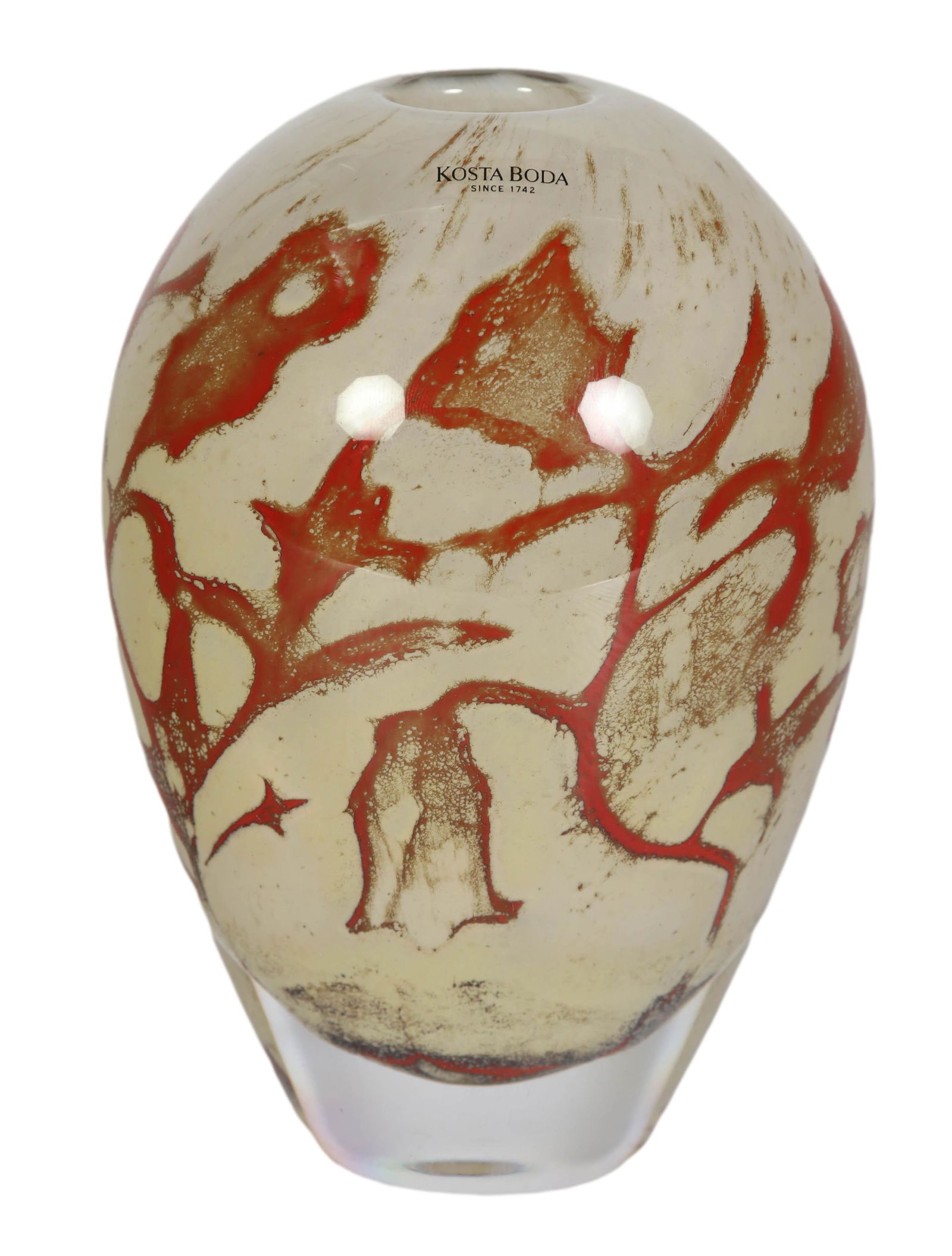 Kosta Boda Signed Brozen Swedish Art Glass Vase (1 of 5)