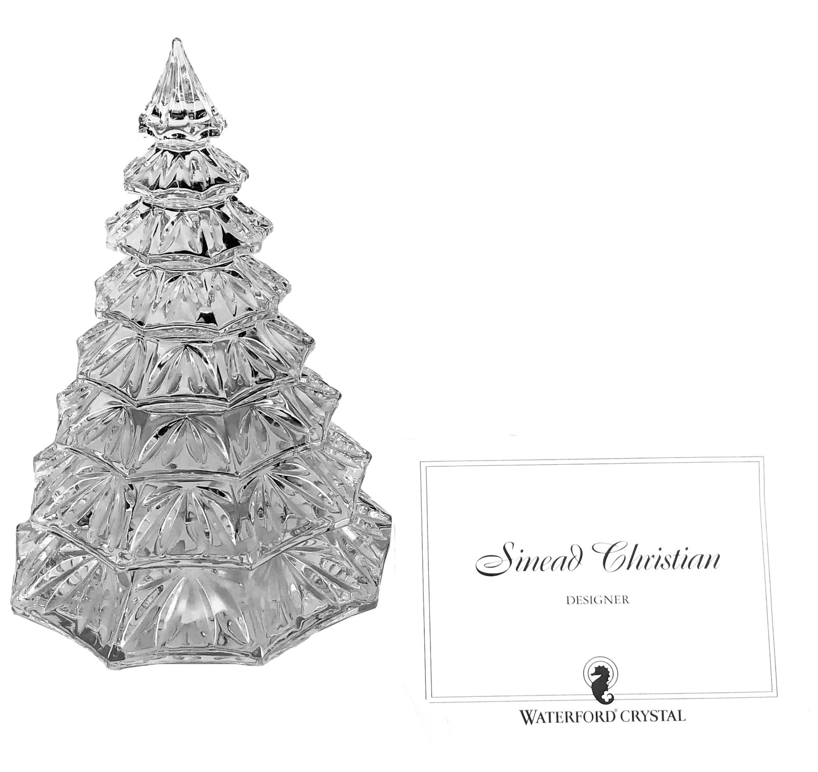 Waterford Crystal Large Christmas Tree w/ Box 6.5" (1 of 6)