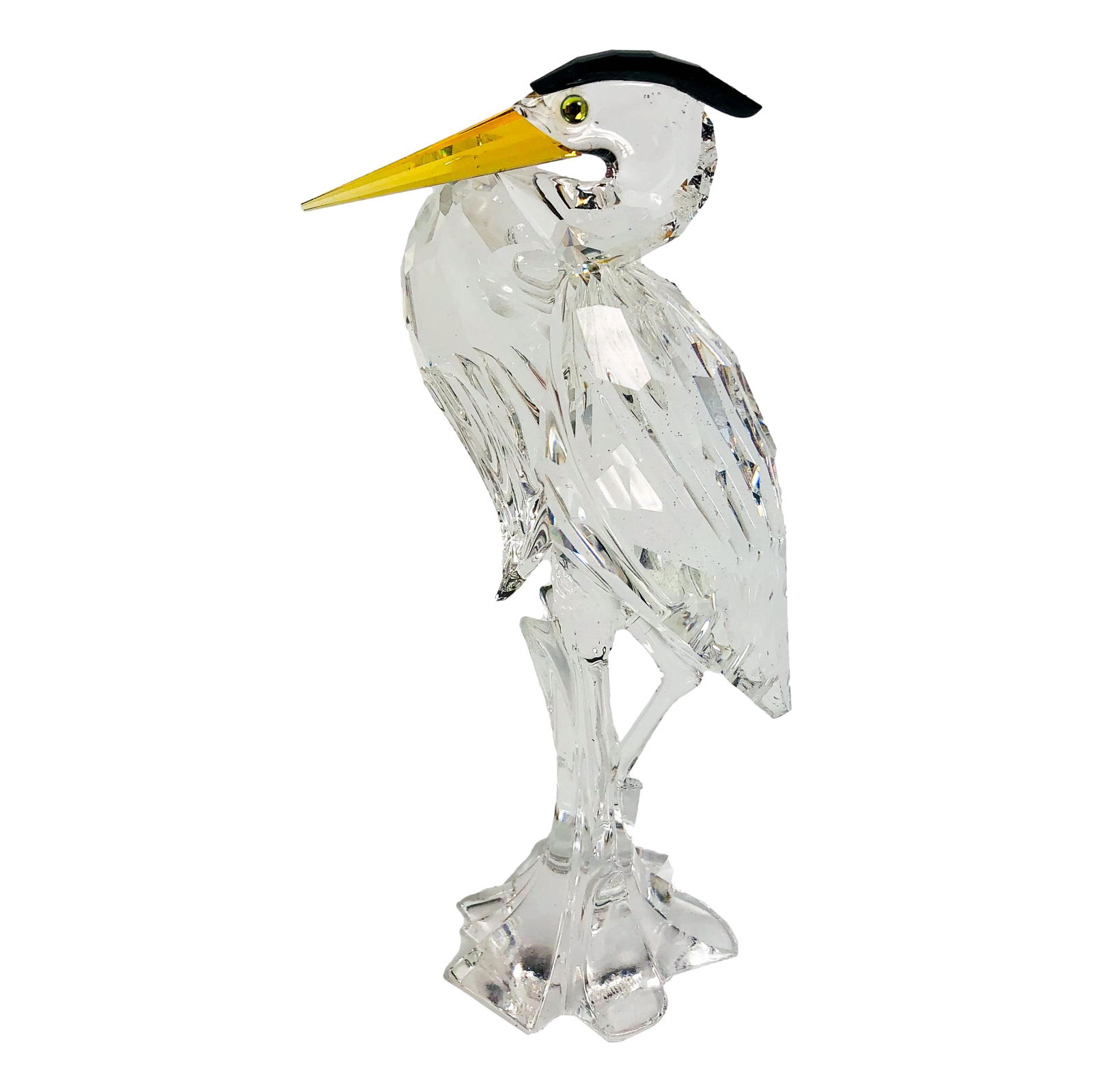 Swarovski Austrian Crystal Silver Heron Bird w/Box (1 of 4)
