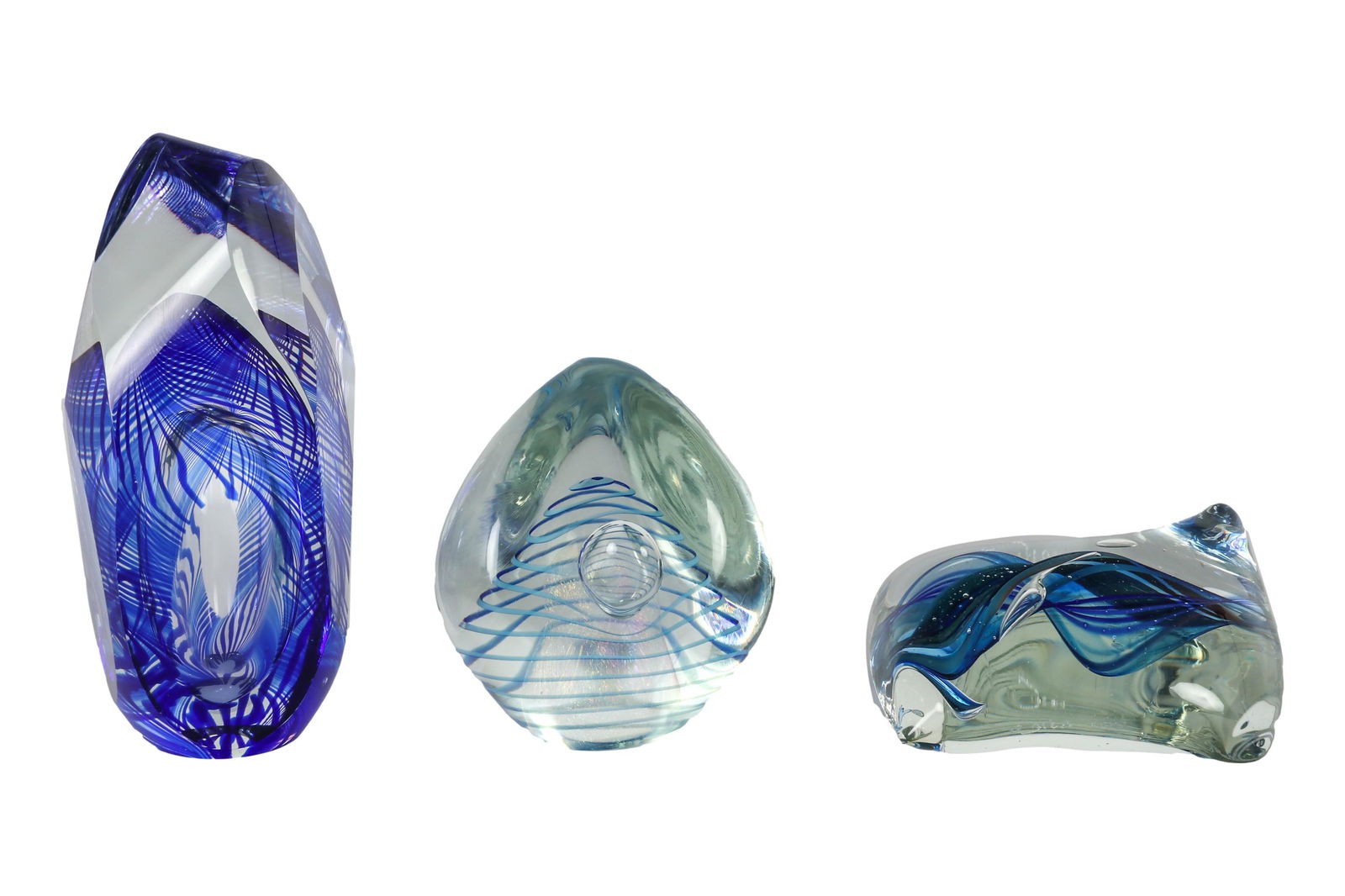 Eickholt Maytum Jerusalem Glass Paperweight 3p LOT (1 of 4)