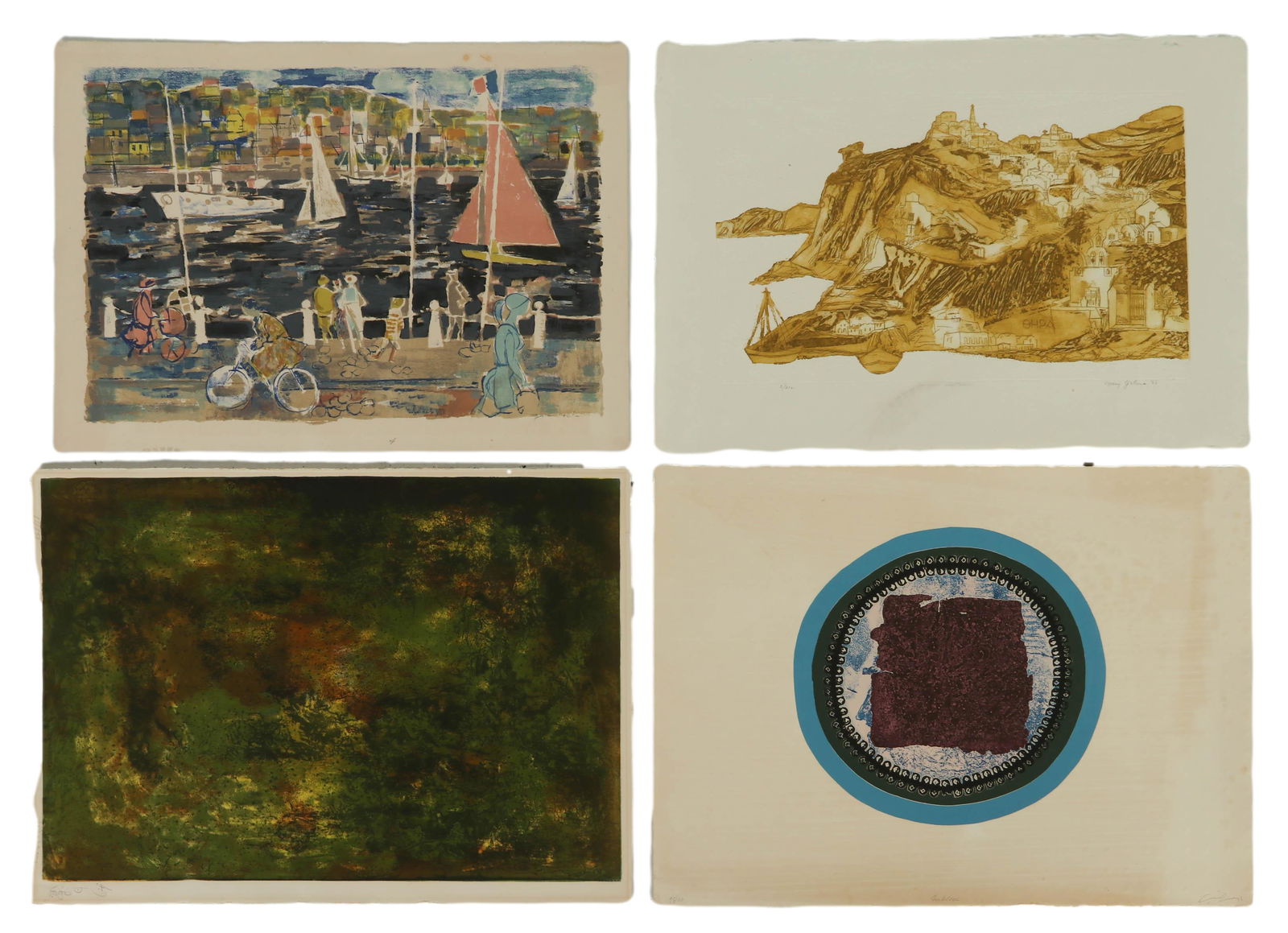 20C Modern Lithograph Litho SIGNED 4pc ESTATE LOT (1 of 5)