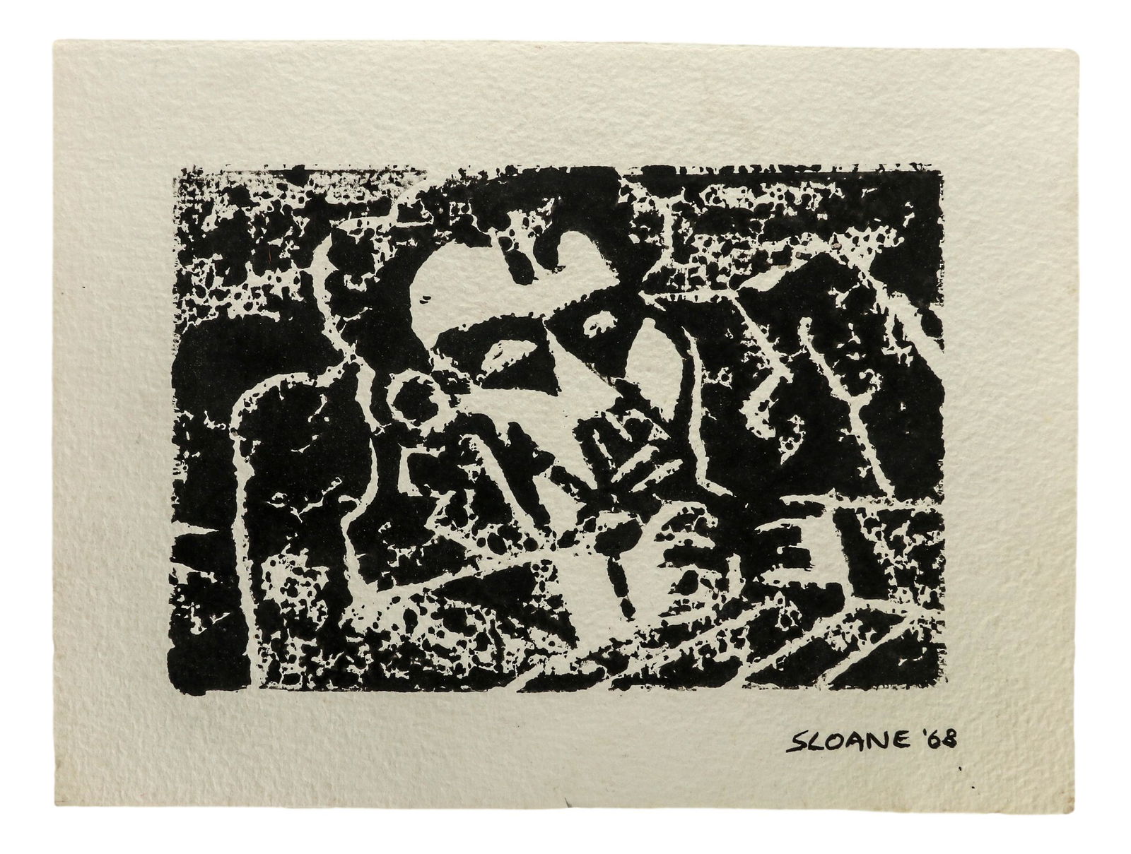 Patricia Sloane 1934-2001 Portrait Woodblock Print (1 of 4)