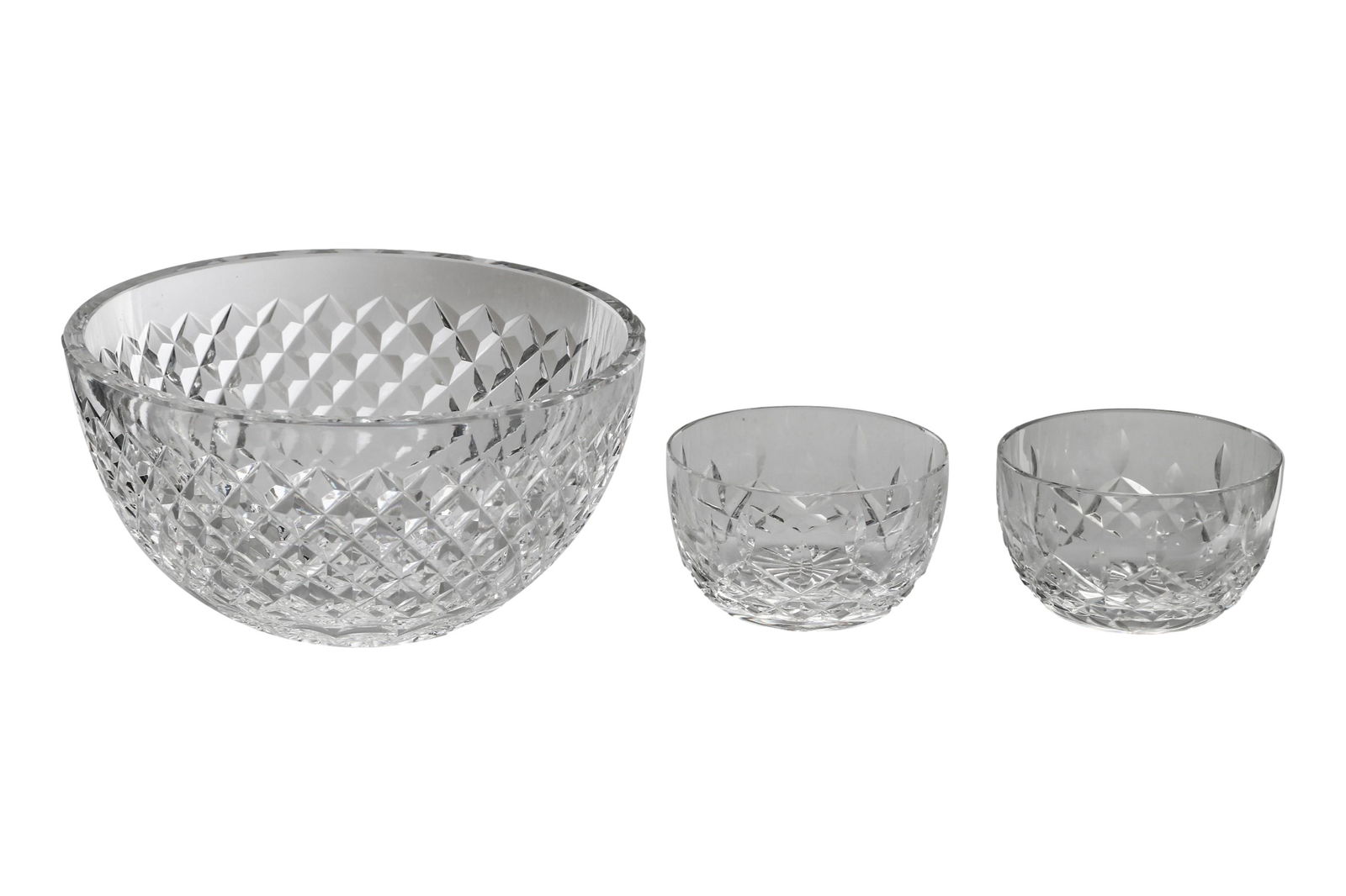 Waterford Crystal Serving Sauce Glass Bowl 3pc LOT (1 of 4)