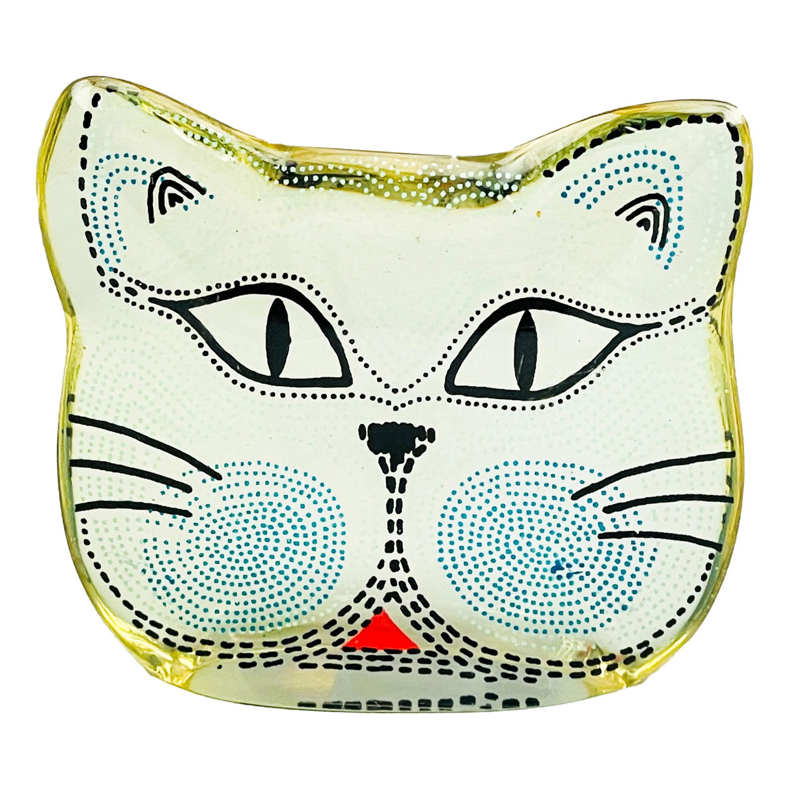 Abraham Palatnik Lucite Op Art Cat Face Sculpture (1 of 3)