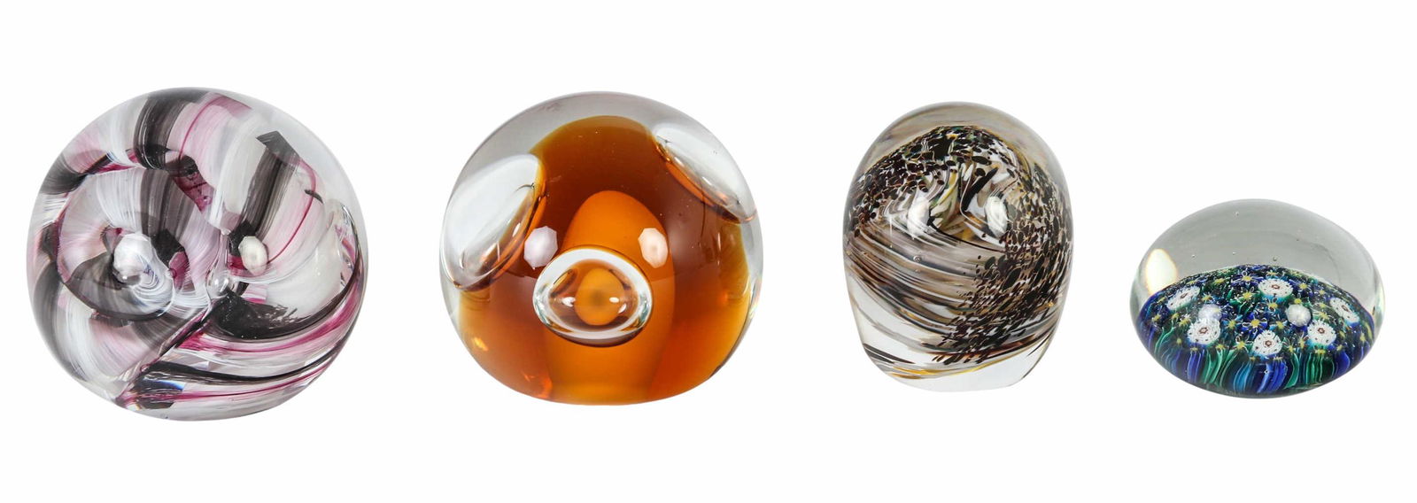 Caithness Murano Adrian Sankey Paperweight 4pc LOT (1 of 4)