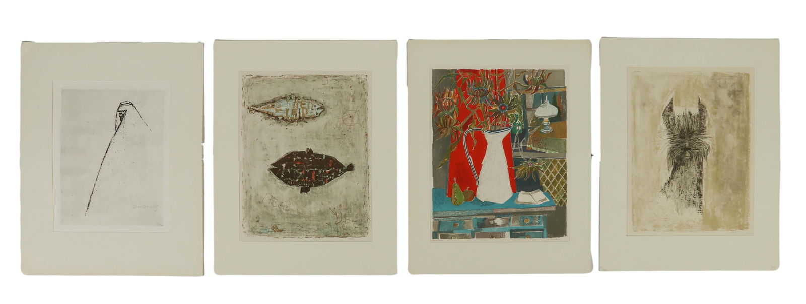 20th Century Modern Litho Lithograph SIGNED 4p LOT (1 of 5)