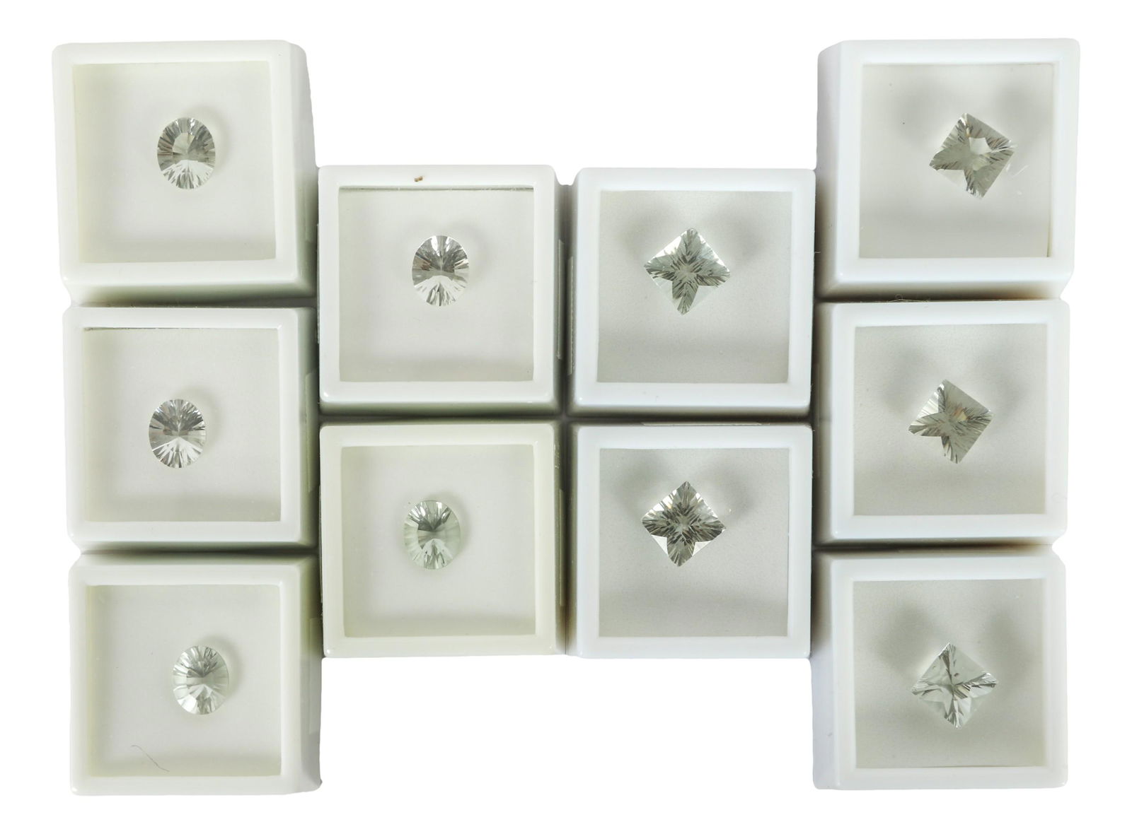 Fancy Cut Light Green Amethyst Gemstone 24.5ct LOT (1 of 4)