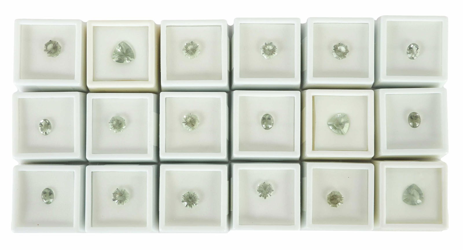 Mixed Prasiolite Green Amethyst Gemstone 41.5c LOT (1 of 4)