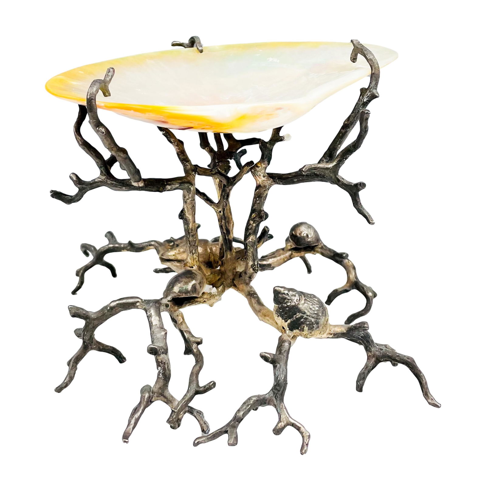 Maitland Smith Mother Pearl Coral Caviar Server (1 of 6)