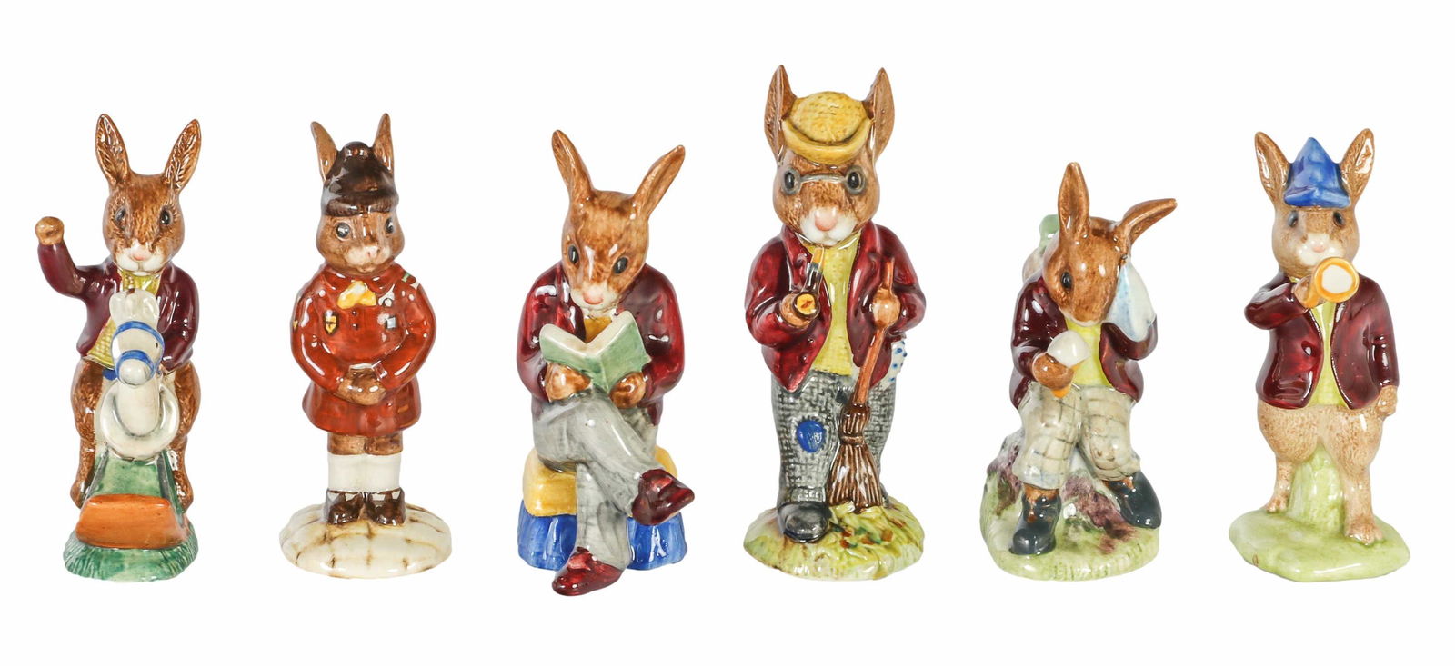Bunnykins Royal Doulton Rabbit Figurine 6pc LOT (1 of 5)