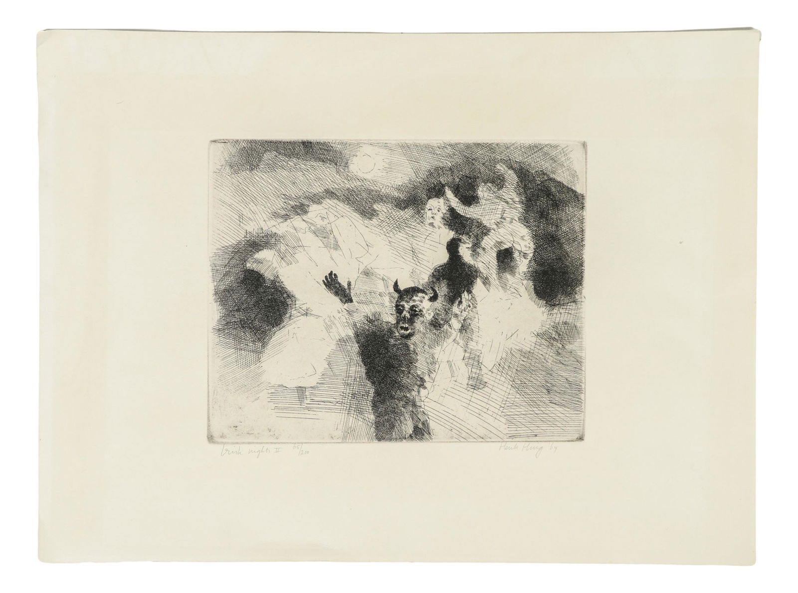 Henk Huig b.1934 Brisk Nights II Etching SIGNED (1 of 5)