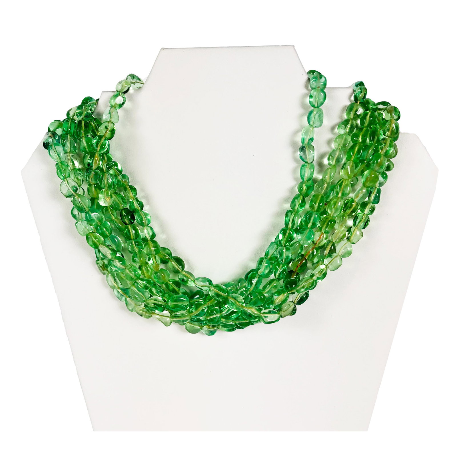 Stephen Dweck Sterling Silver Glass Beaded Choker (1 of 5)