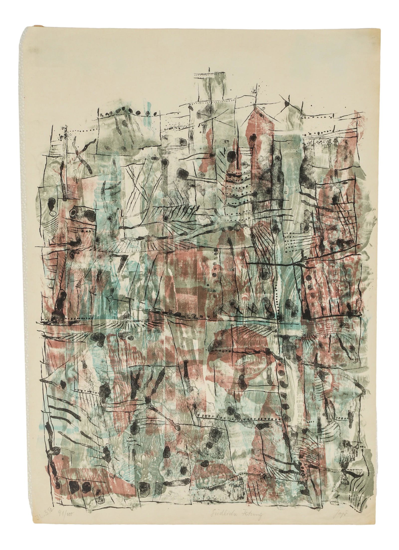 Bernhard Jager b1935 LE Color Lithograph SIGNED (1 of 7)