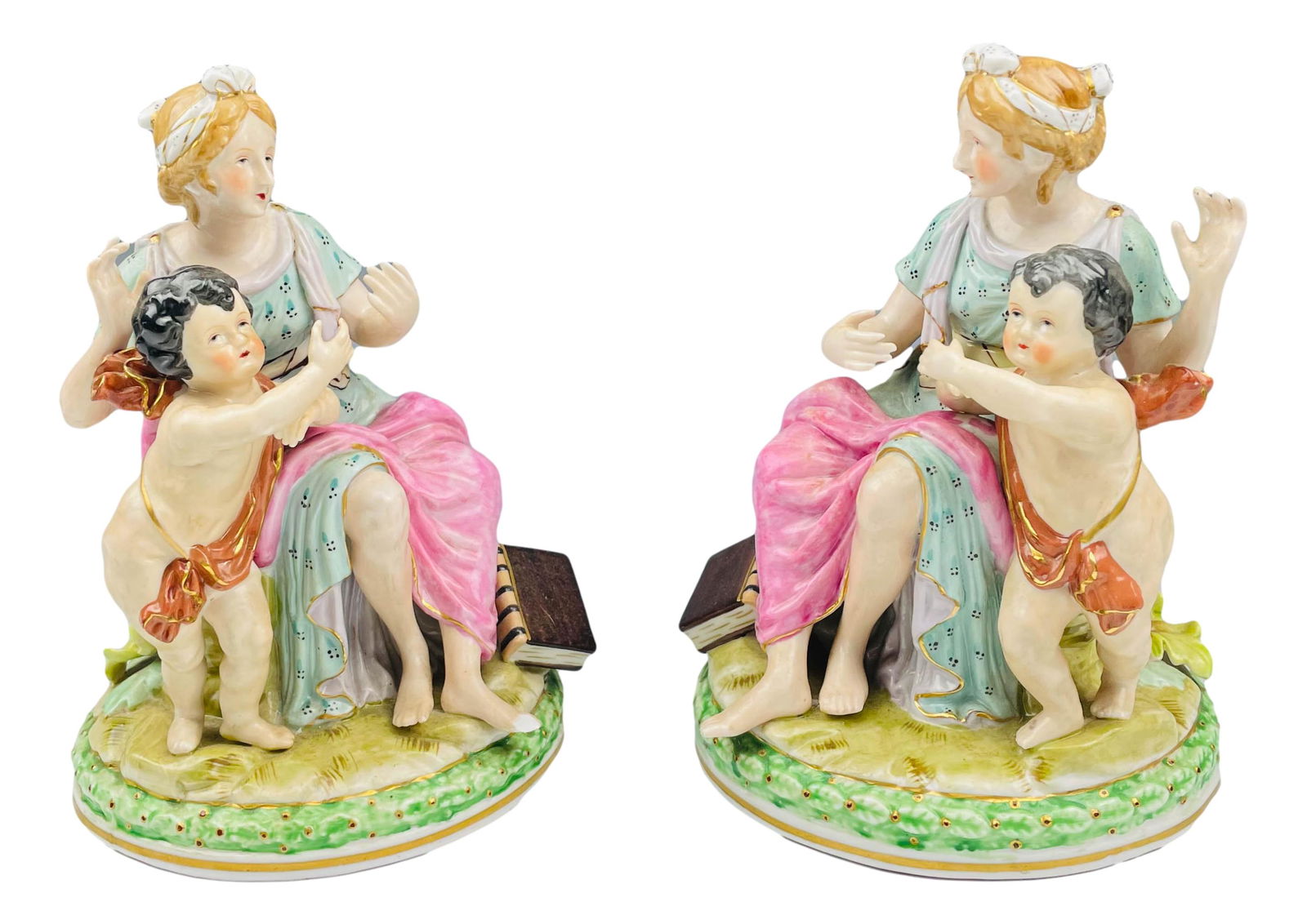 Antique Samson Maiden Cherub Porcelain Figurines (1 of 6)