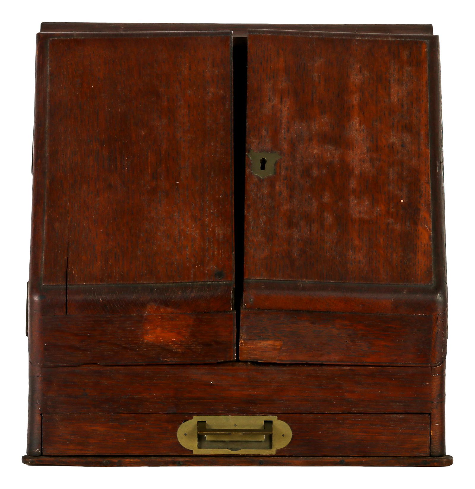 Antique Oak Wood Office Table Top Wooden Lap Desk (1 of 5)