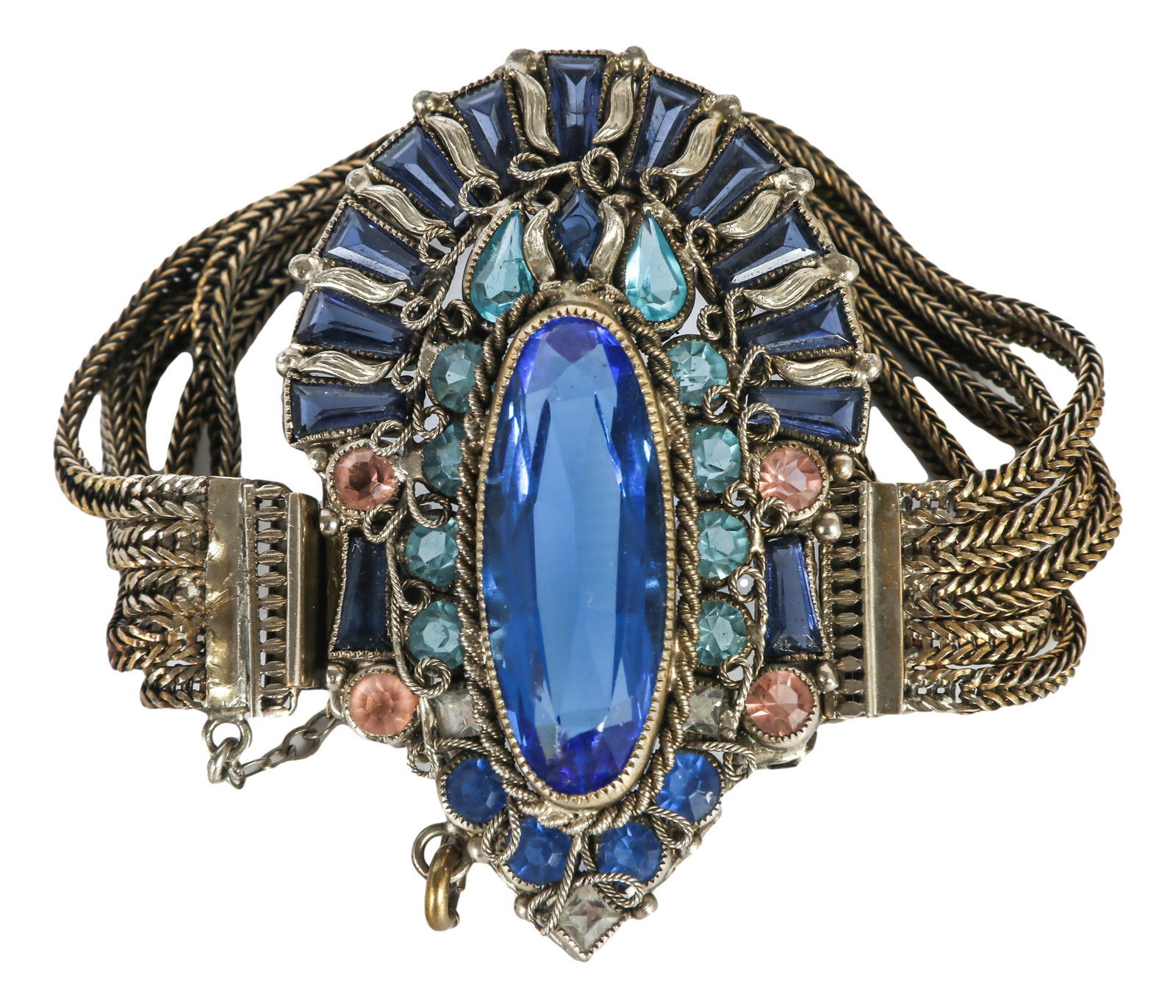 Fashioncraft by Robert Art Deco Bejeweled Bracelet (1 of 3)