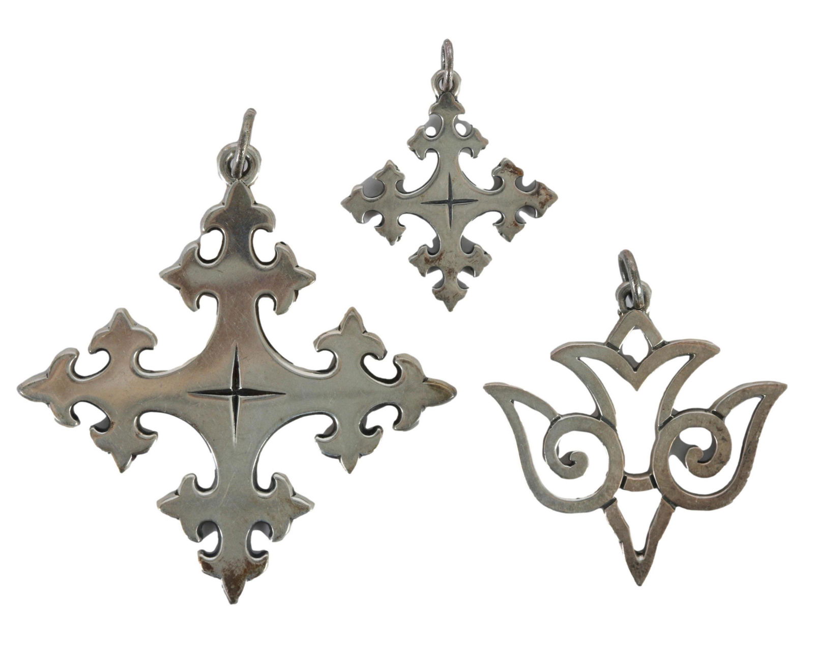 James Avery Sterling 925 Necklace Pendant 3pc LOT (1 of 4)