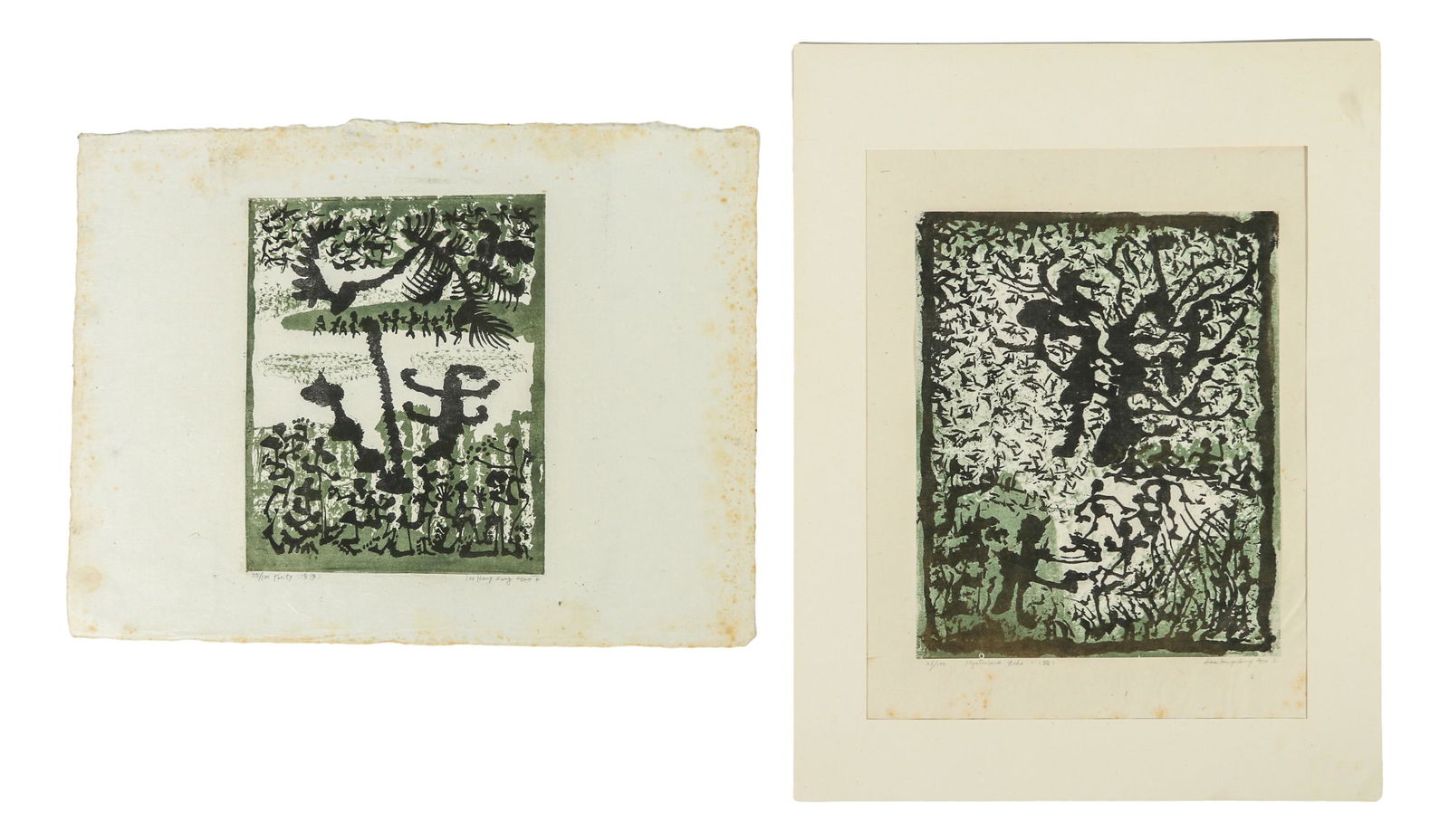 Lee Hang Sung 1919-1997 woodblock Prints SIGNED (1 of 6)