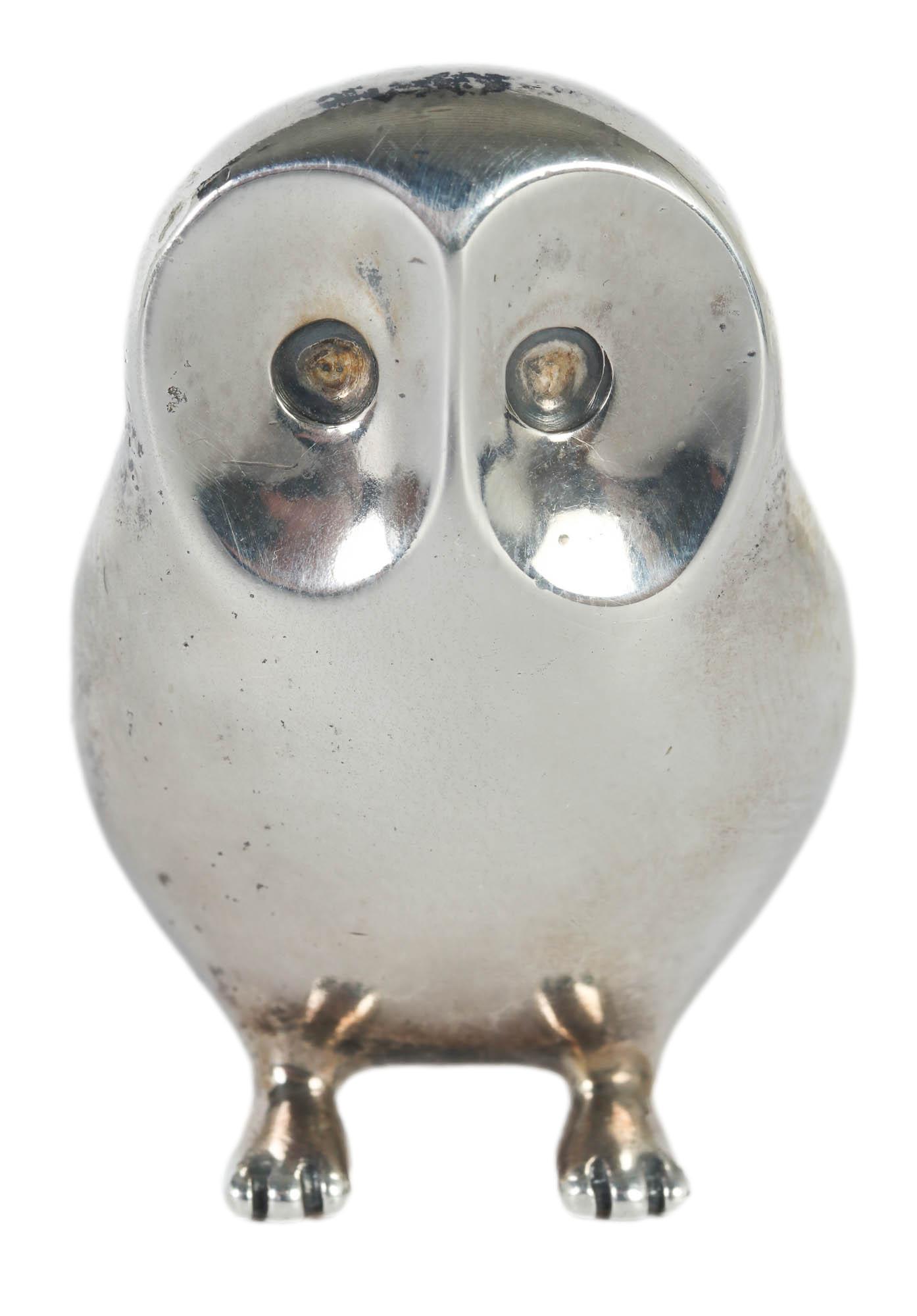 Tiffany Co Makers Sterling 925 Mini Owl Sculpture (1 of 4)