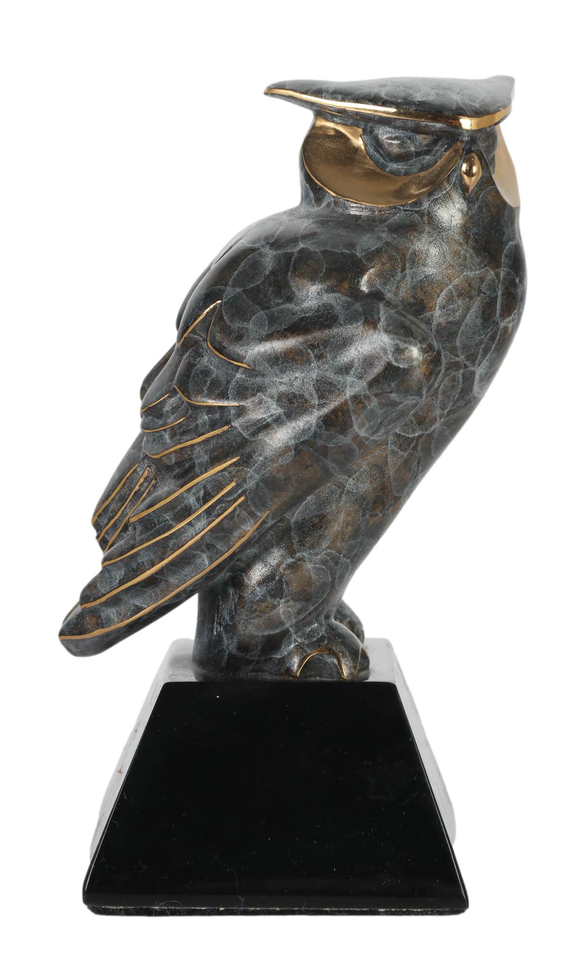 Alexsander Danel 1940-2001 LE Bronze Owl Sculpture (1 of 5)