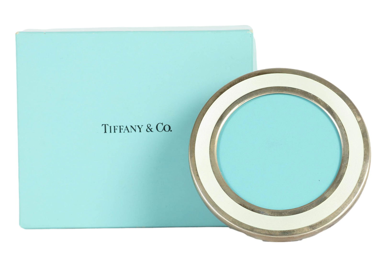 Tiffany Co Sterling Silver Enamel Photo Frame Box (1 of 5)