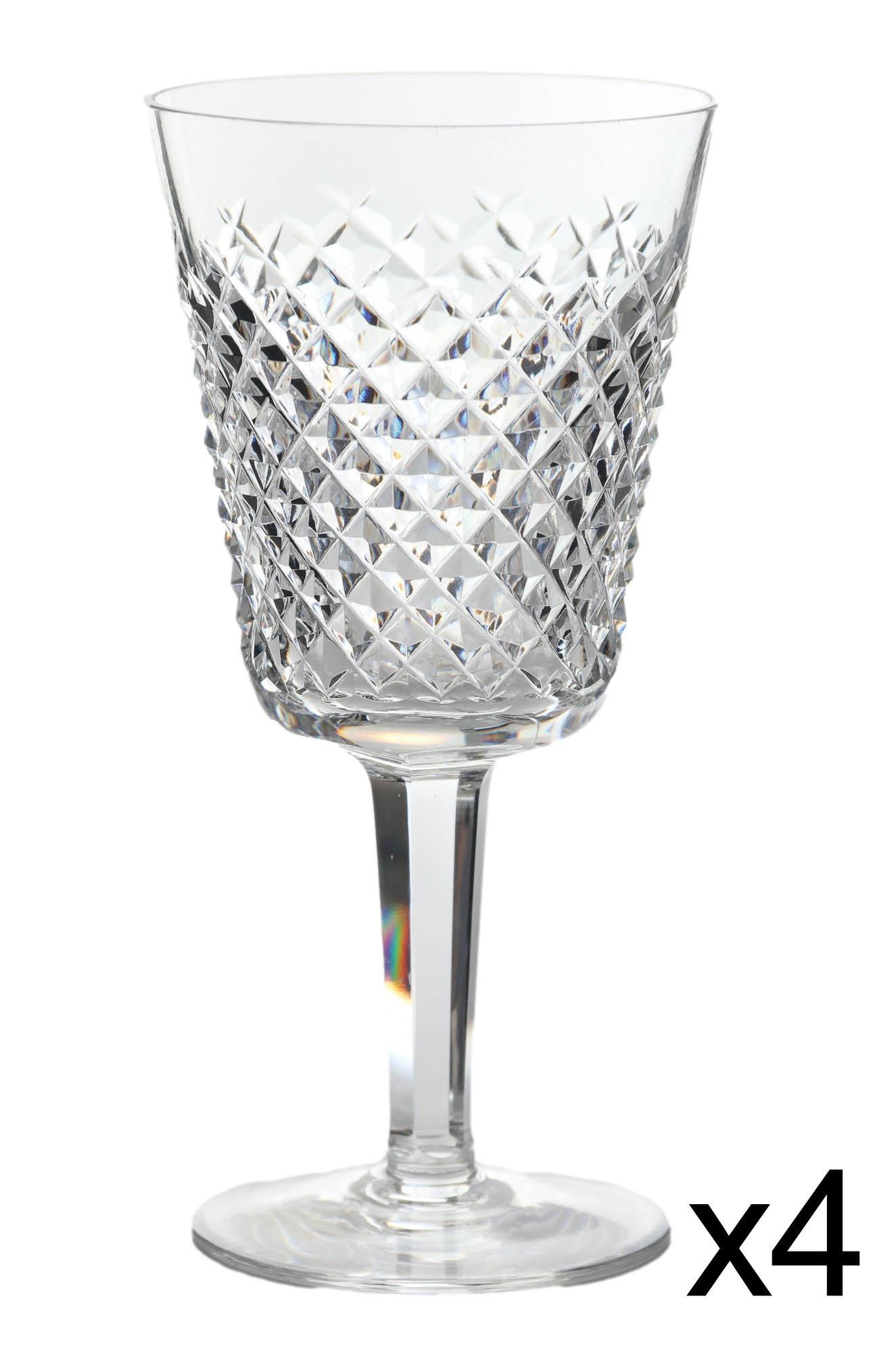 Waterford Crystal Alana Glass Water Goblet 4pc SET (1 of 4)
