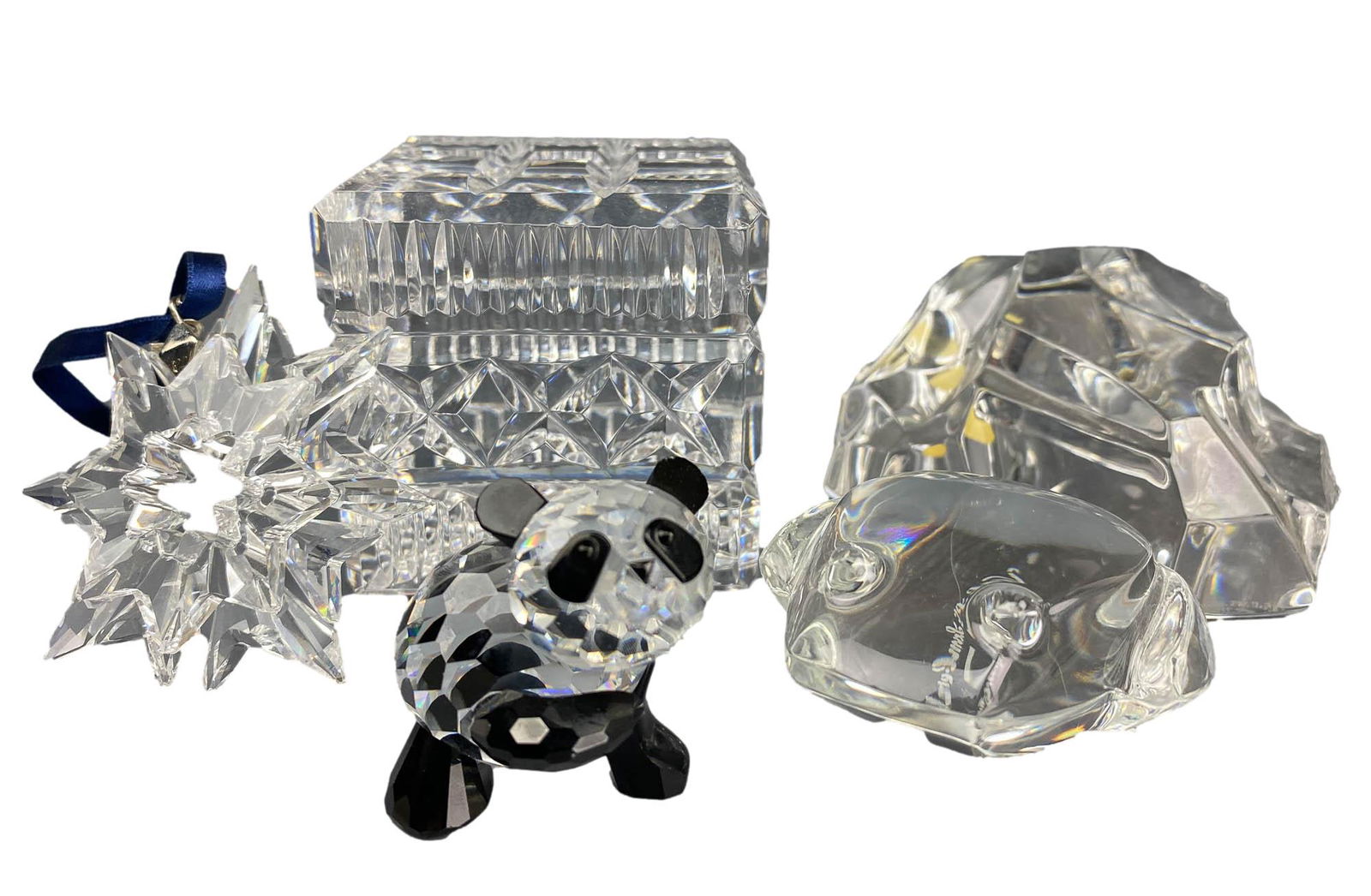 Waterford Swarovski Val St Lambert Crystal 5pc LOT (1 of 7)