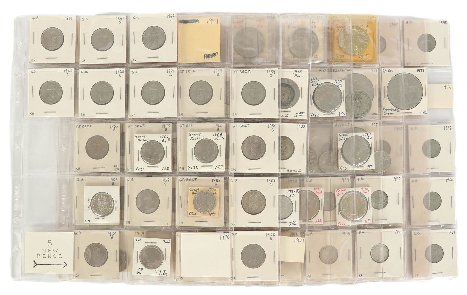 Collection Of British Silver & Clad Coinage & More (1 of 7)