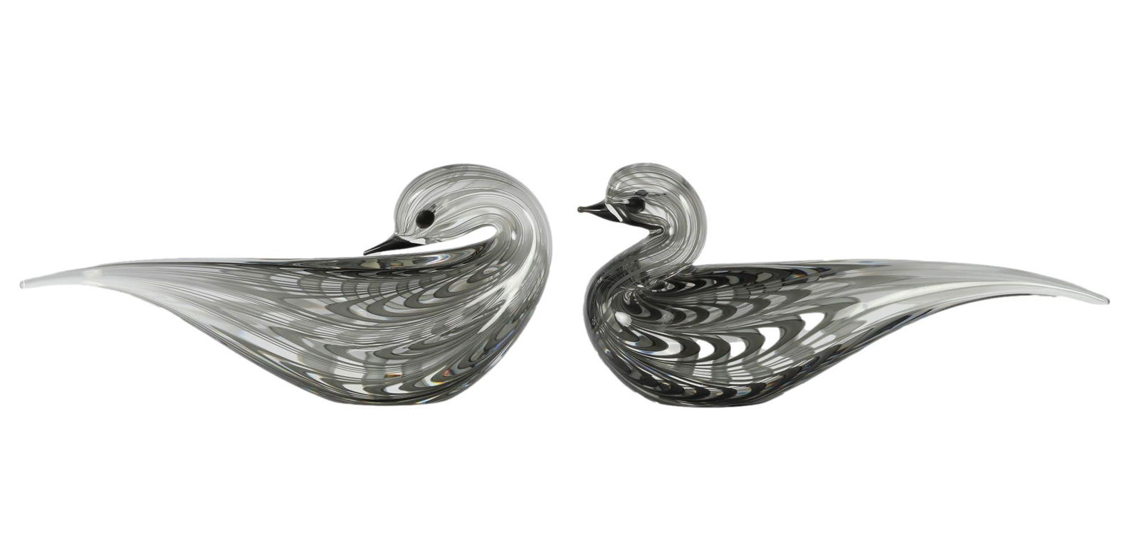 Gino Cenedese Murano Glass Bird Sculpture 2pc LOT (1 of 4)