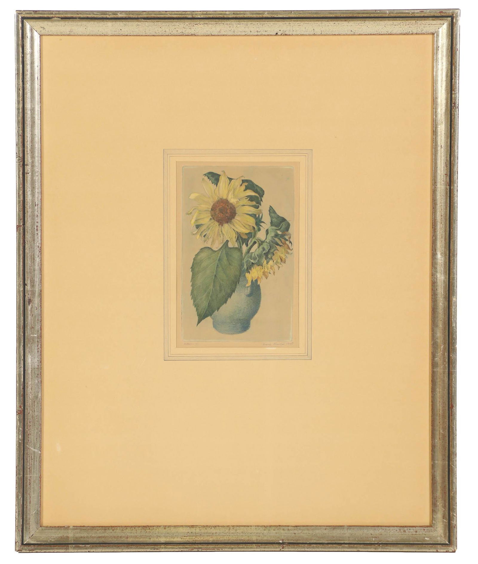Hans Norsbo 1897-1955 Floral Watercolor Painting (1 of 5)