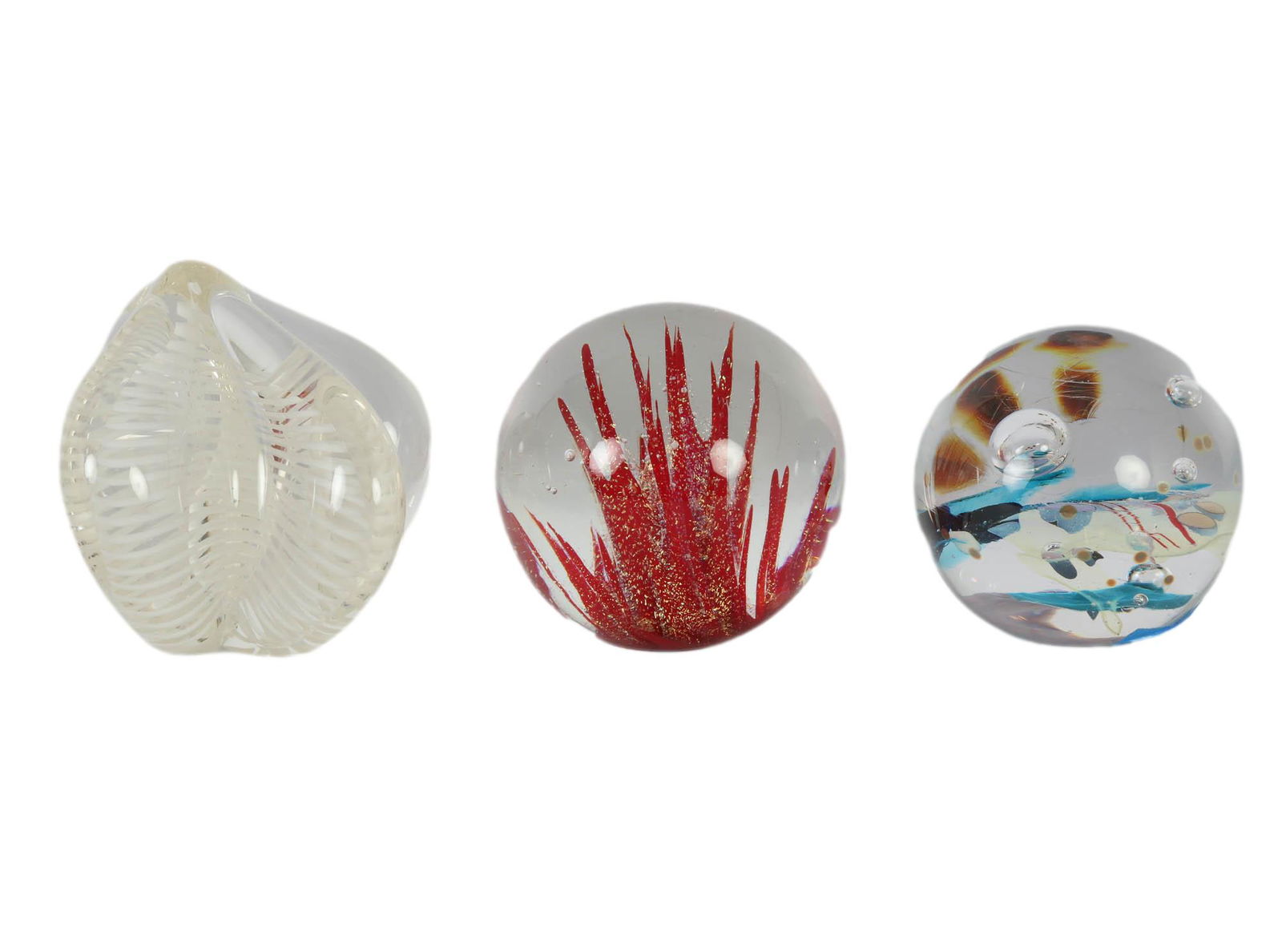 Vitrix Glass Eye Studio Desk Paperweight 3pc LOT (1 of 4)