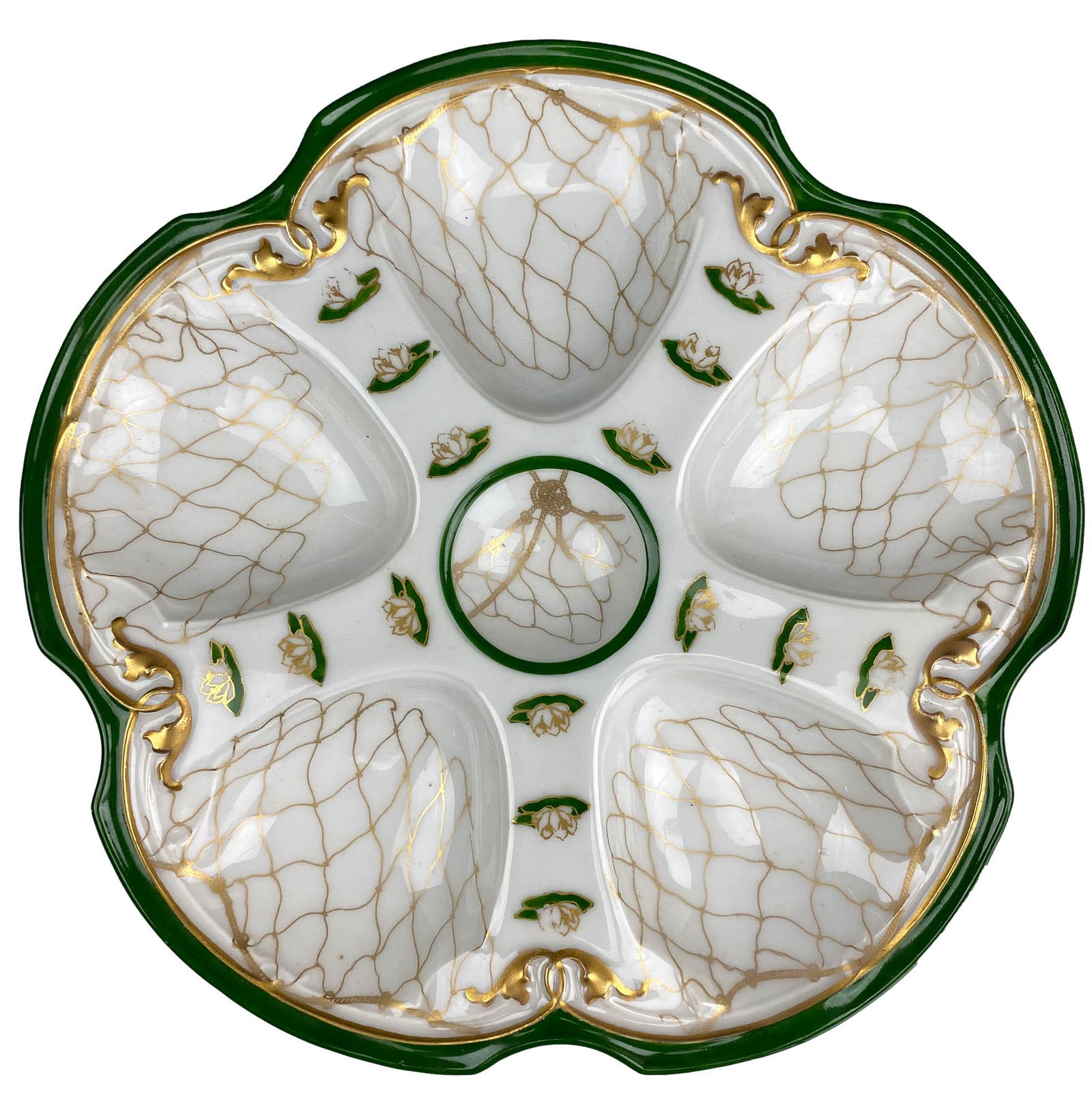 Limoges TV French Porcelain Oyster Seafood Plate (1 of 6)