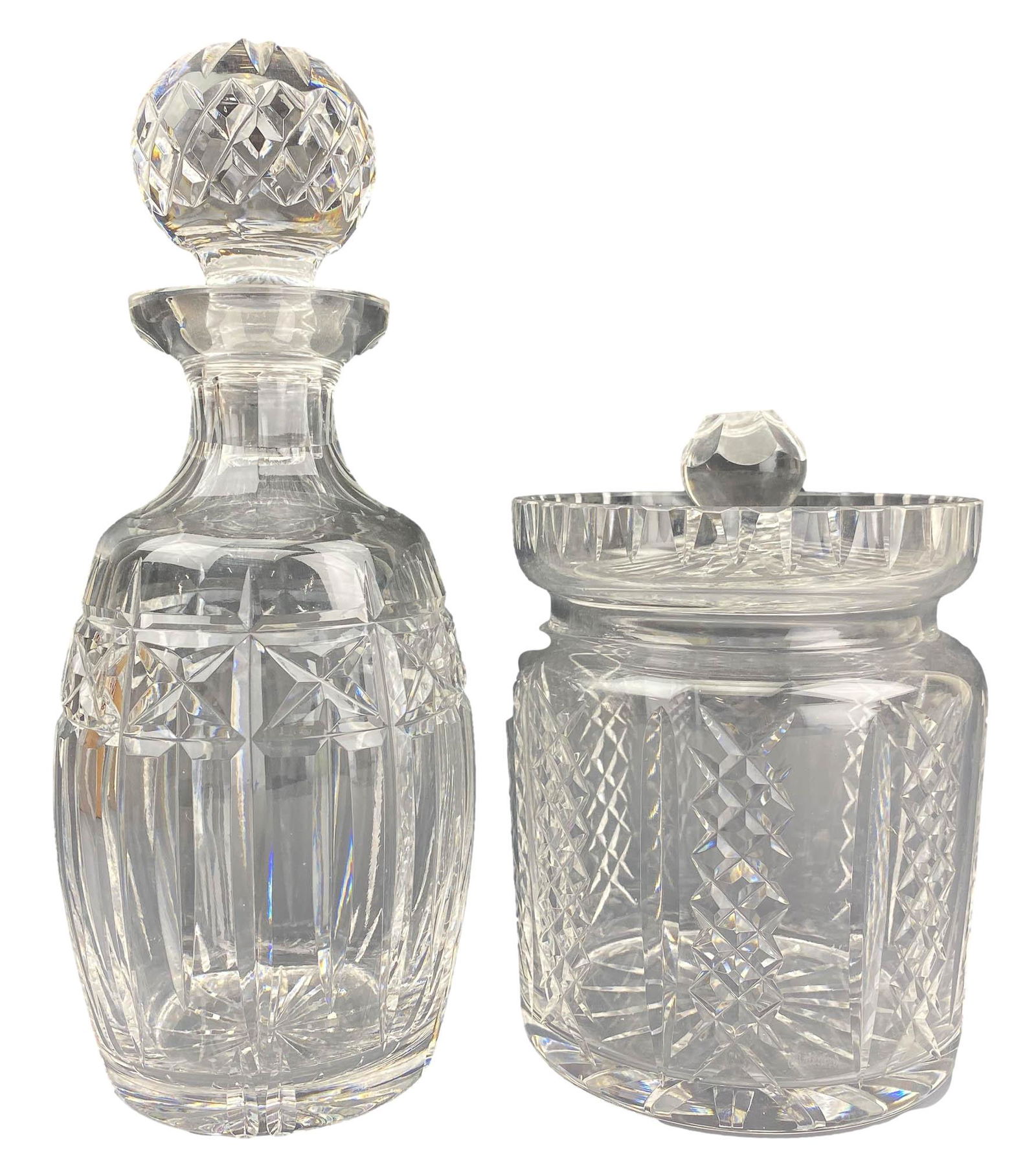 Waterford Crystal Cookie Jar Cordial Decanter LOT (1 of 4)