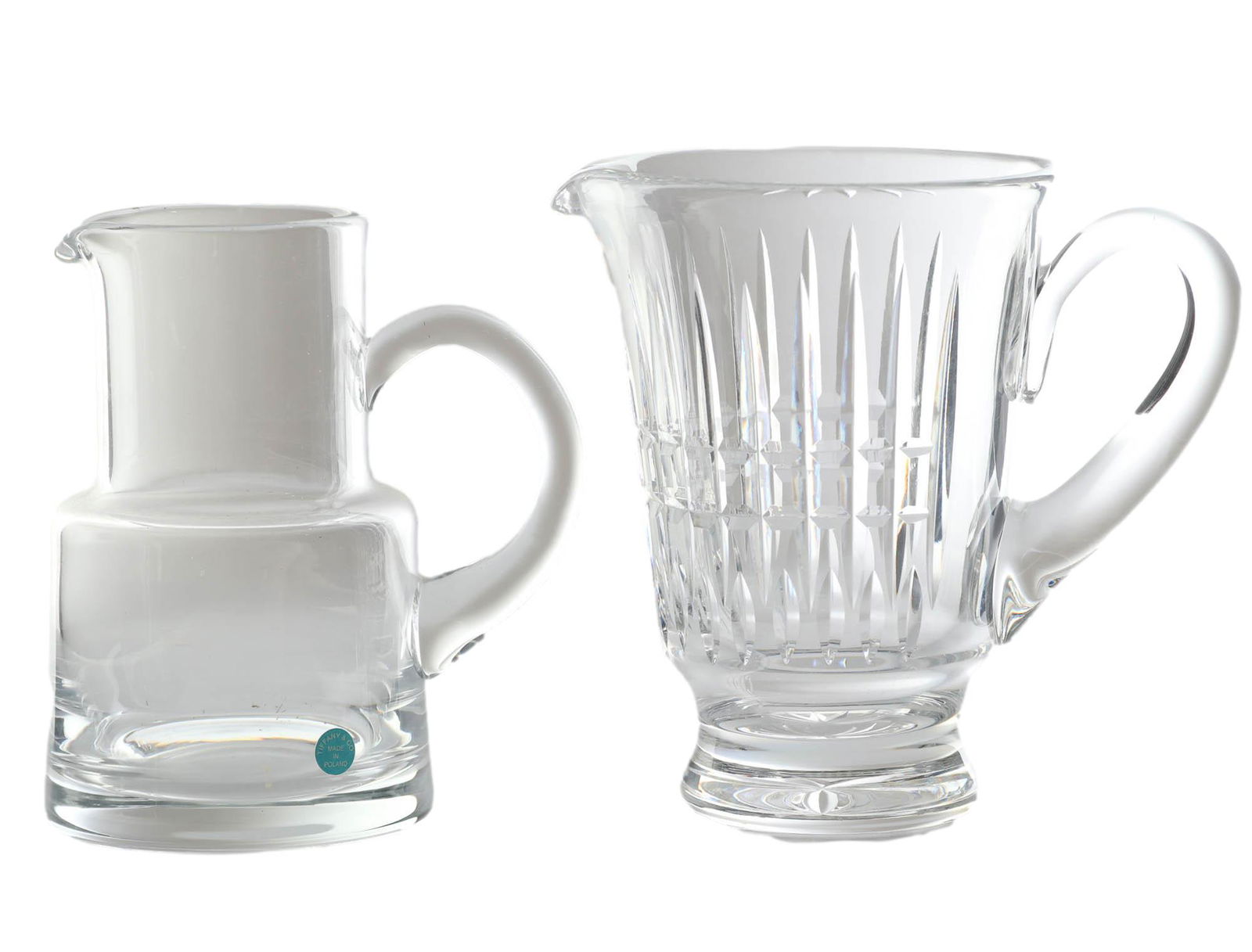 Waterford Tiffany Co Crystal Glass Pitcher Jug LOT (1 of 4)