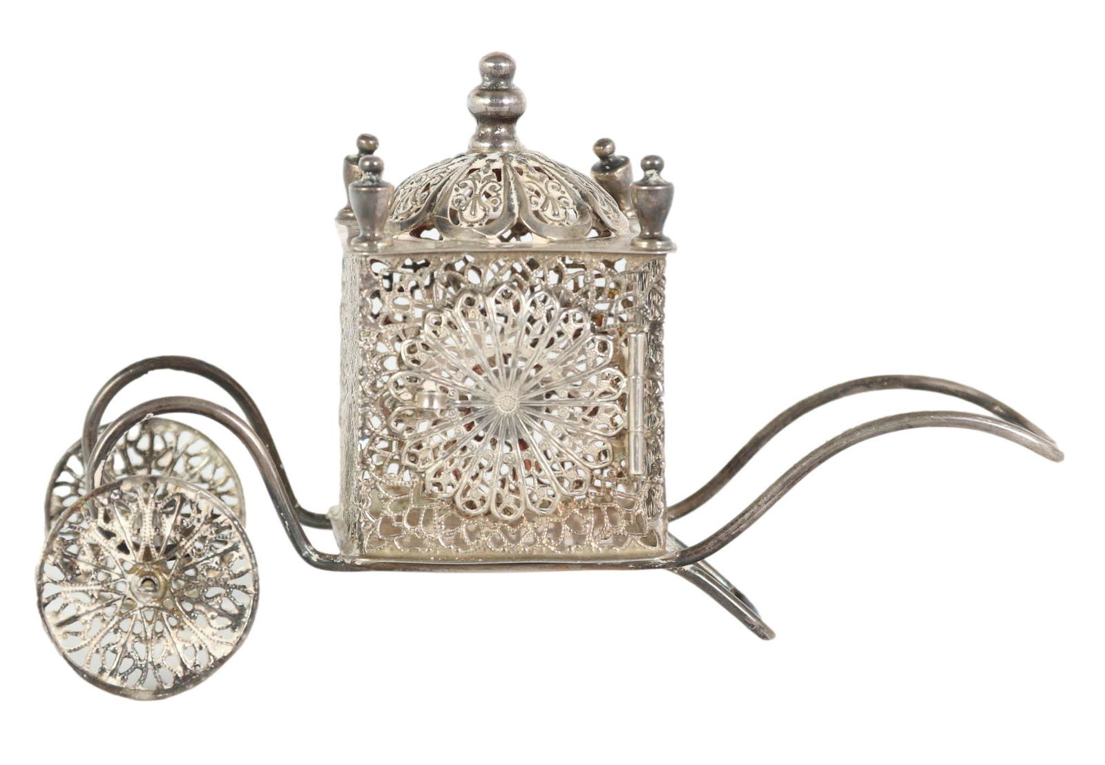 Esco Sterling Silver Judaica Carriage Spice Box (1 of 4)