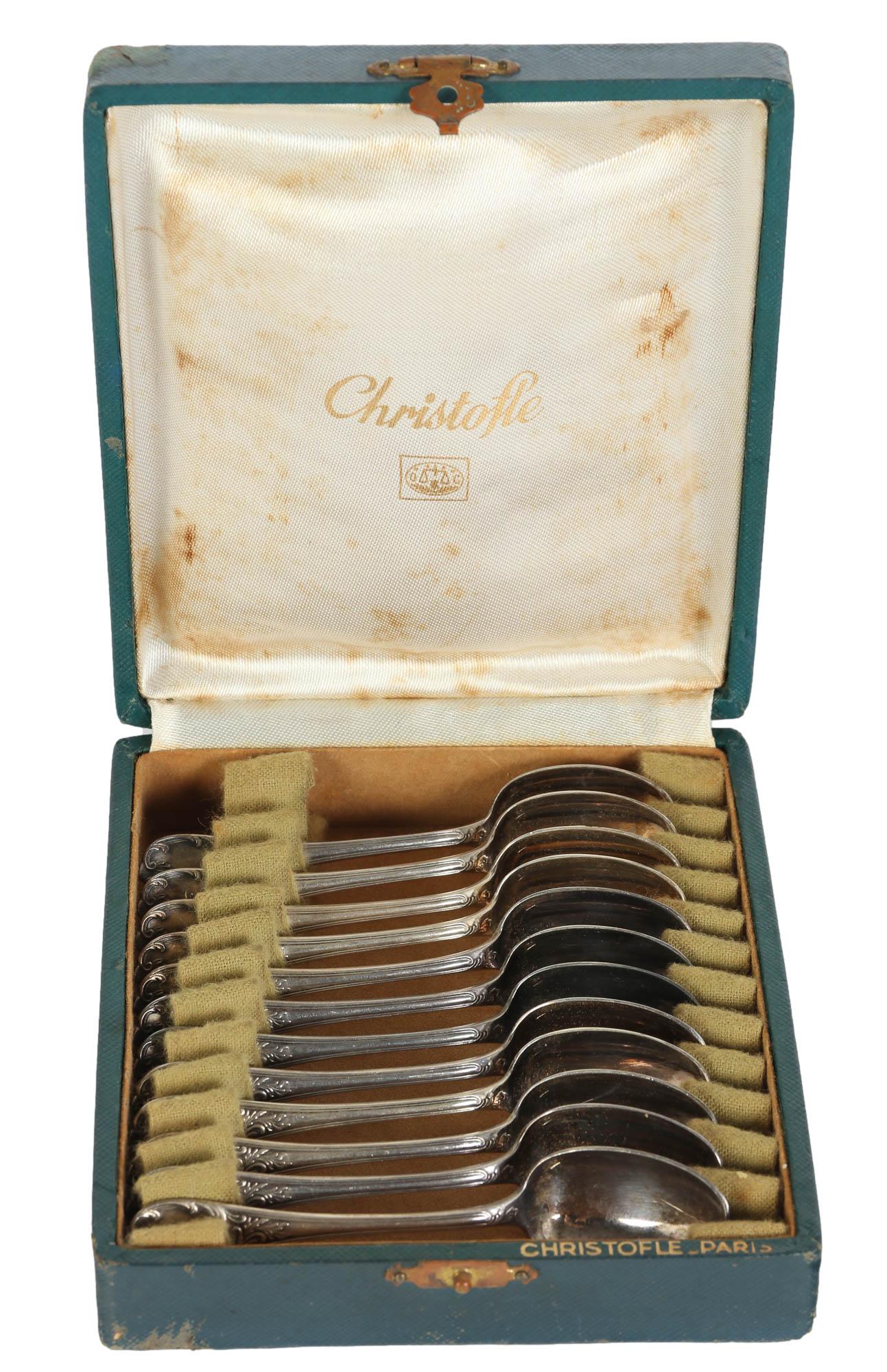 Christofle Silverplate Marly Demitasse Spoon SET (1 of 5)