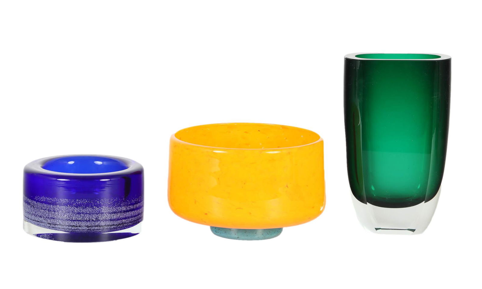 Block & Mystery Maker Crystal Glass Bowl Vase LOT (1 of 5)