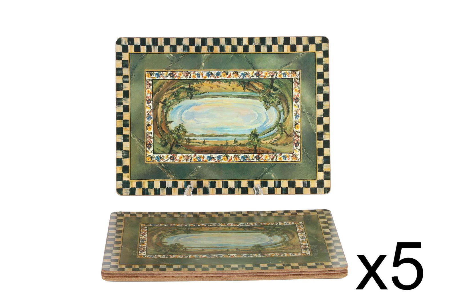 Mackenzie Childs Maclachlan Table Placemat 5pc SET (1 of 6)