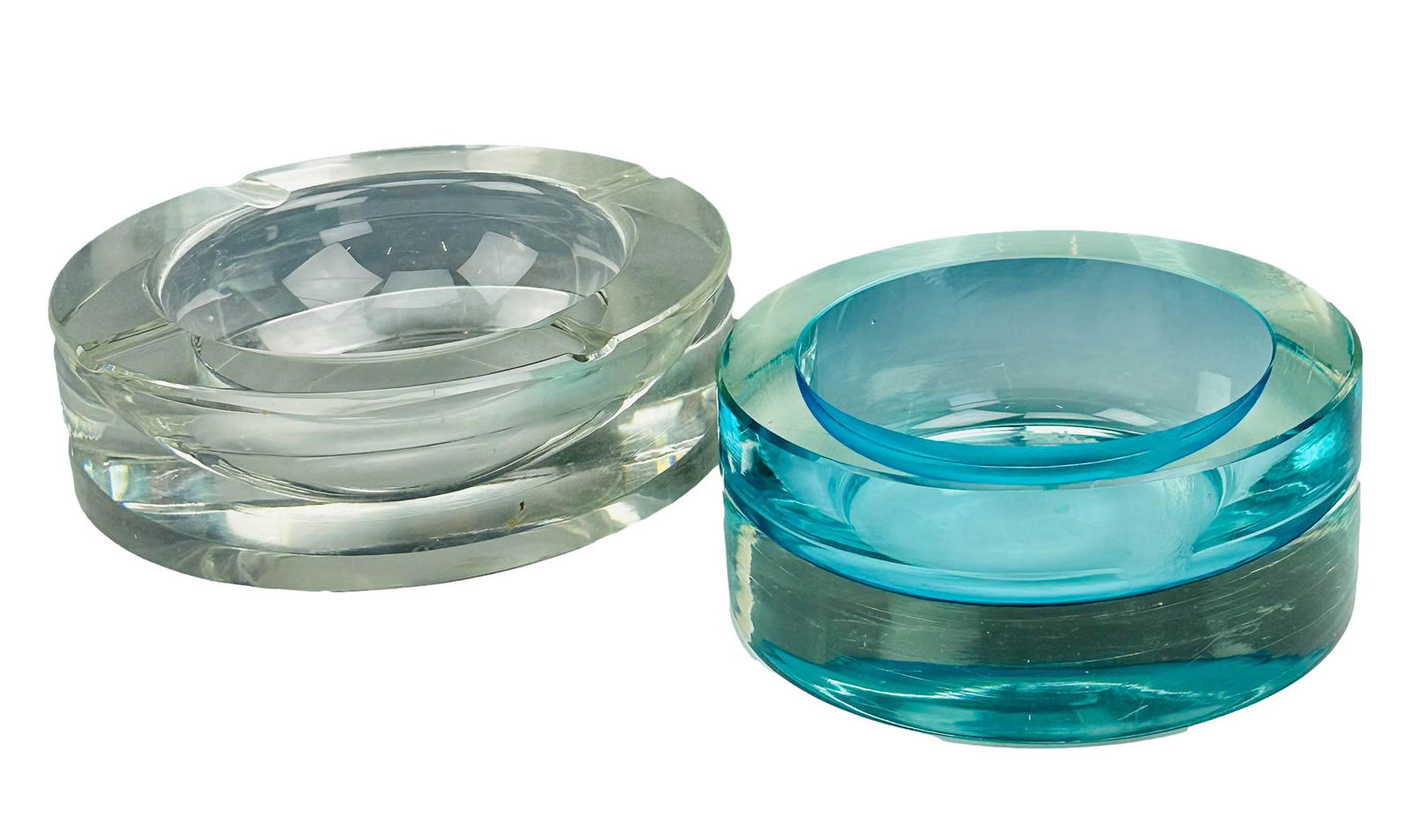 Moser & Renato Anatra Art Glass Ashtray Bowl LOT (1 of 5)