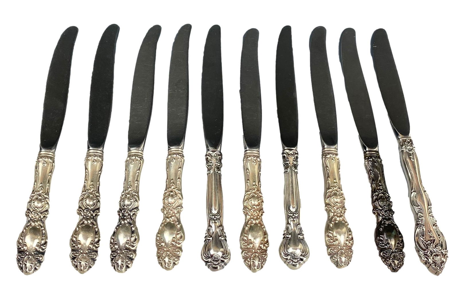 Sterling Silver Handle Stainless Blade Knife LOT (1 of 5)